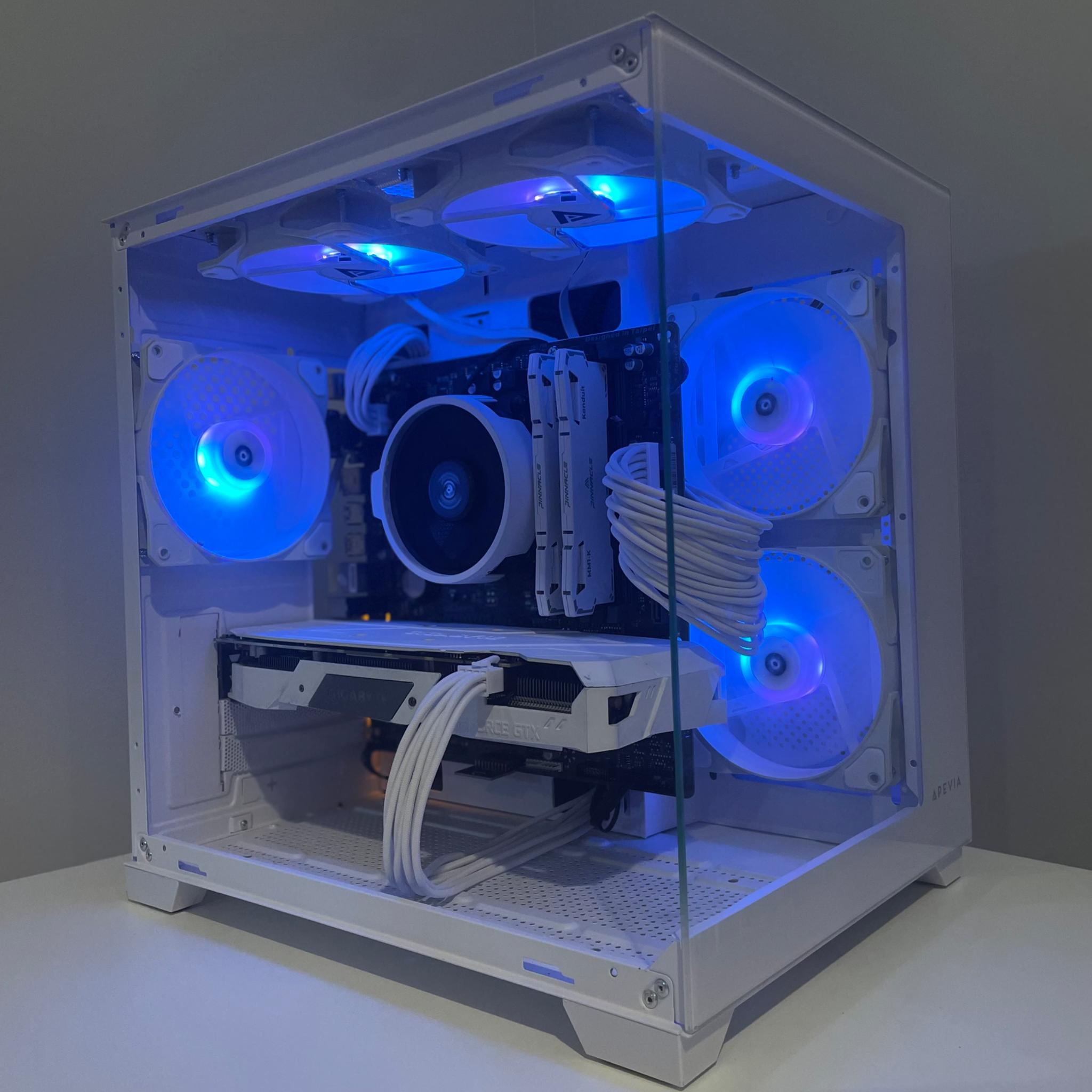 White Gaming Pc Gtx 1660 Super, Ryzen 5 2600, 16gb Ram, 256gb svme ssd