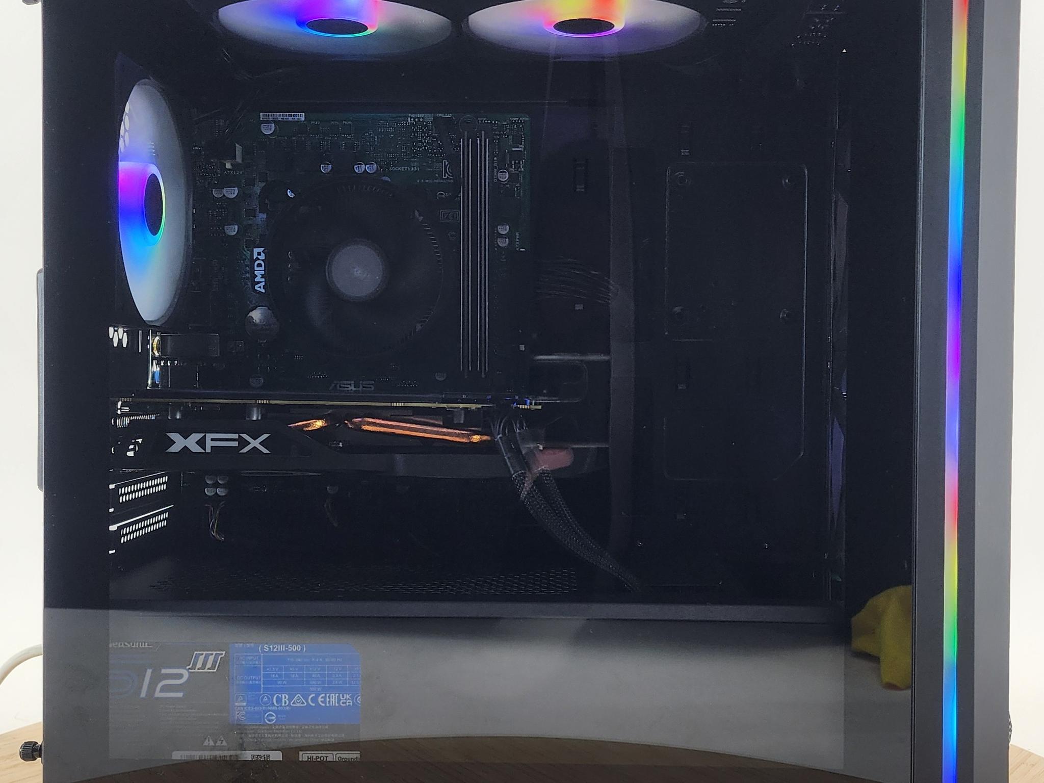 Gaming PC Ryzen 3 2300X 16GB RAM 256GB SSD + 1TB HDD RX 580 8GB Windows 11 Computer