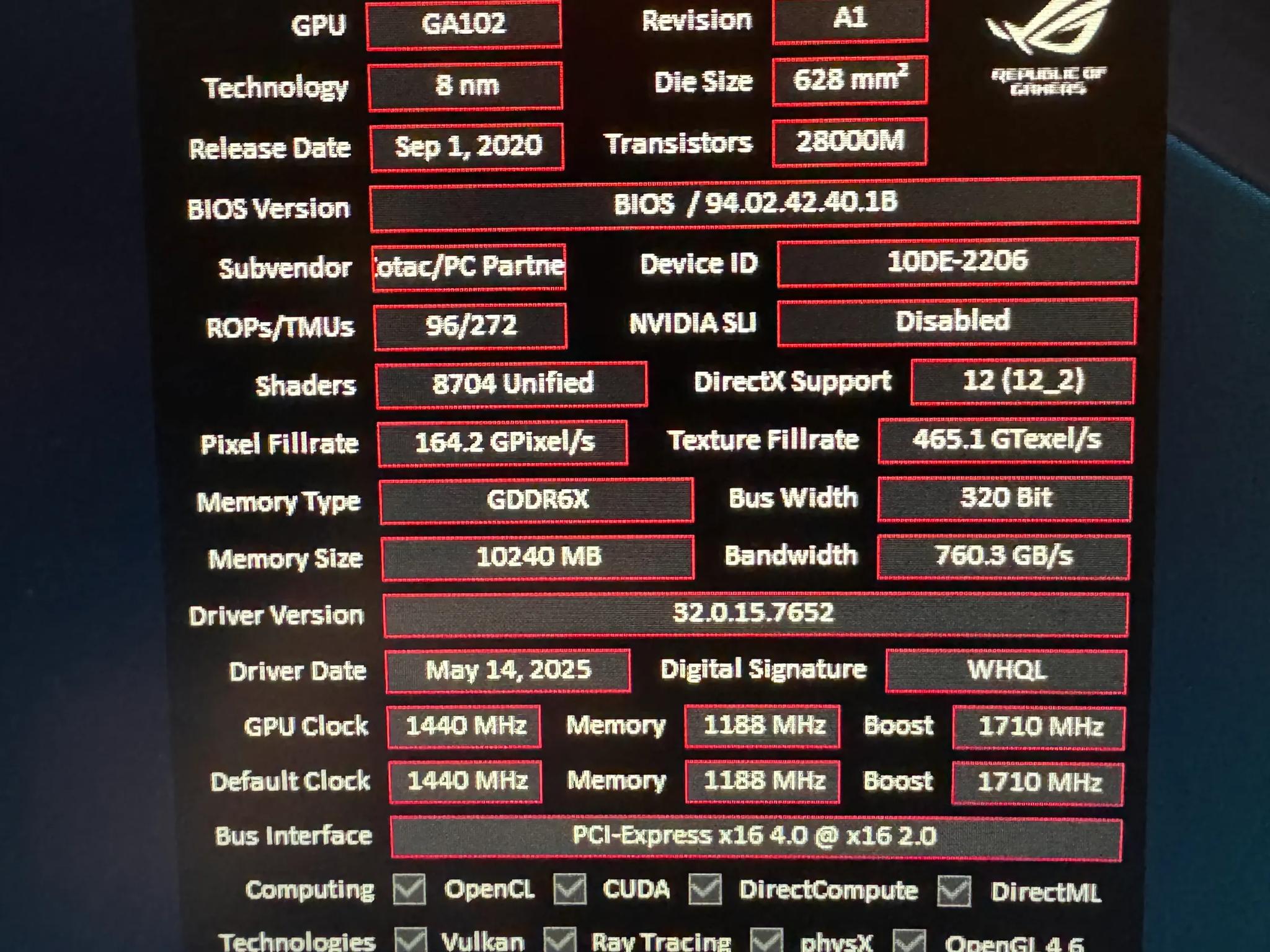 Zotac Gaming Geforce RTX 3080 (EXCELLENT w/ BOX)