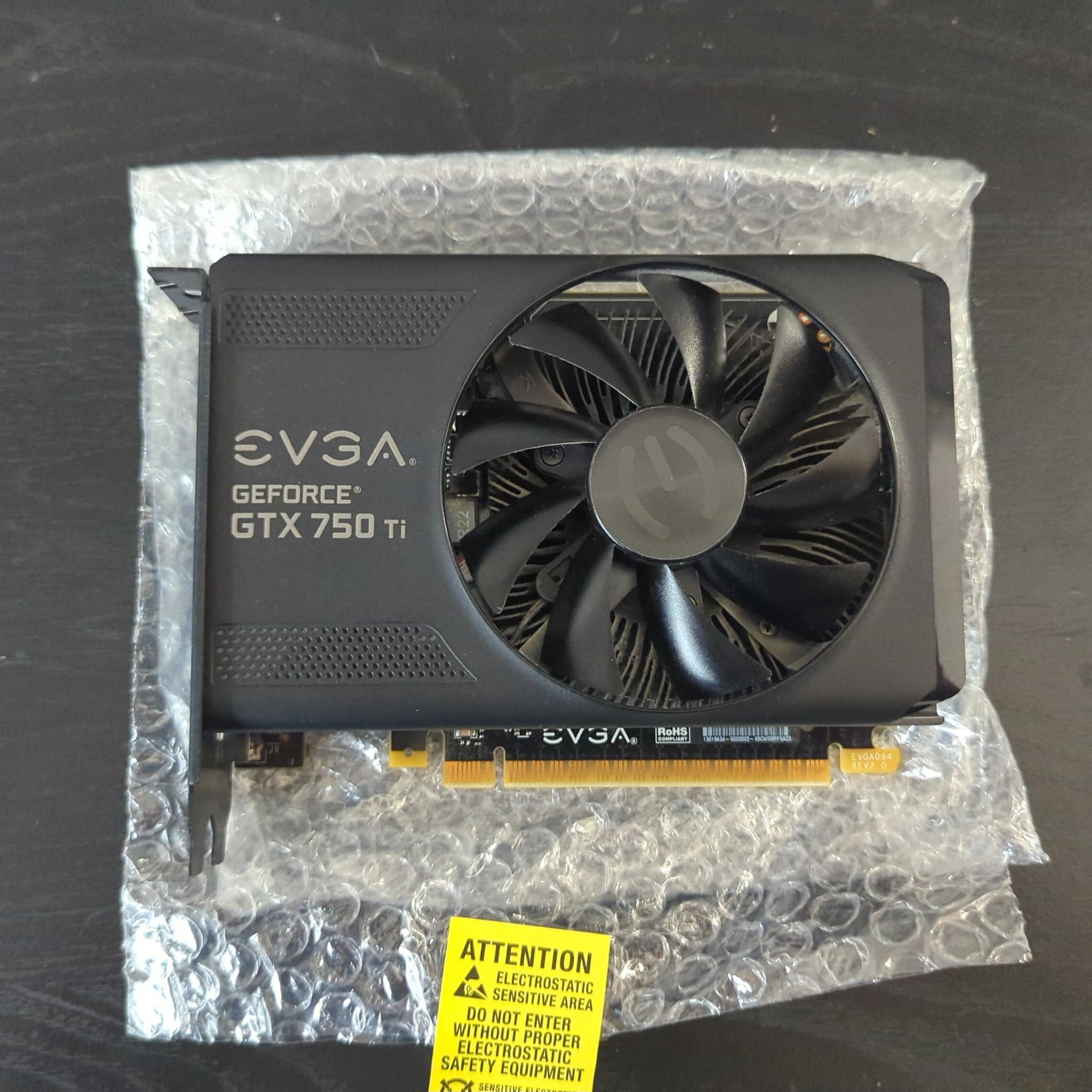 EVGA GTX 750 Ti - Original box, user guide, driver disc, etc!