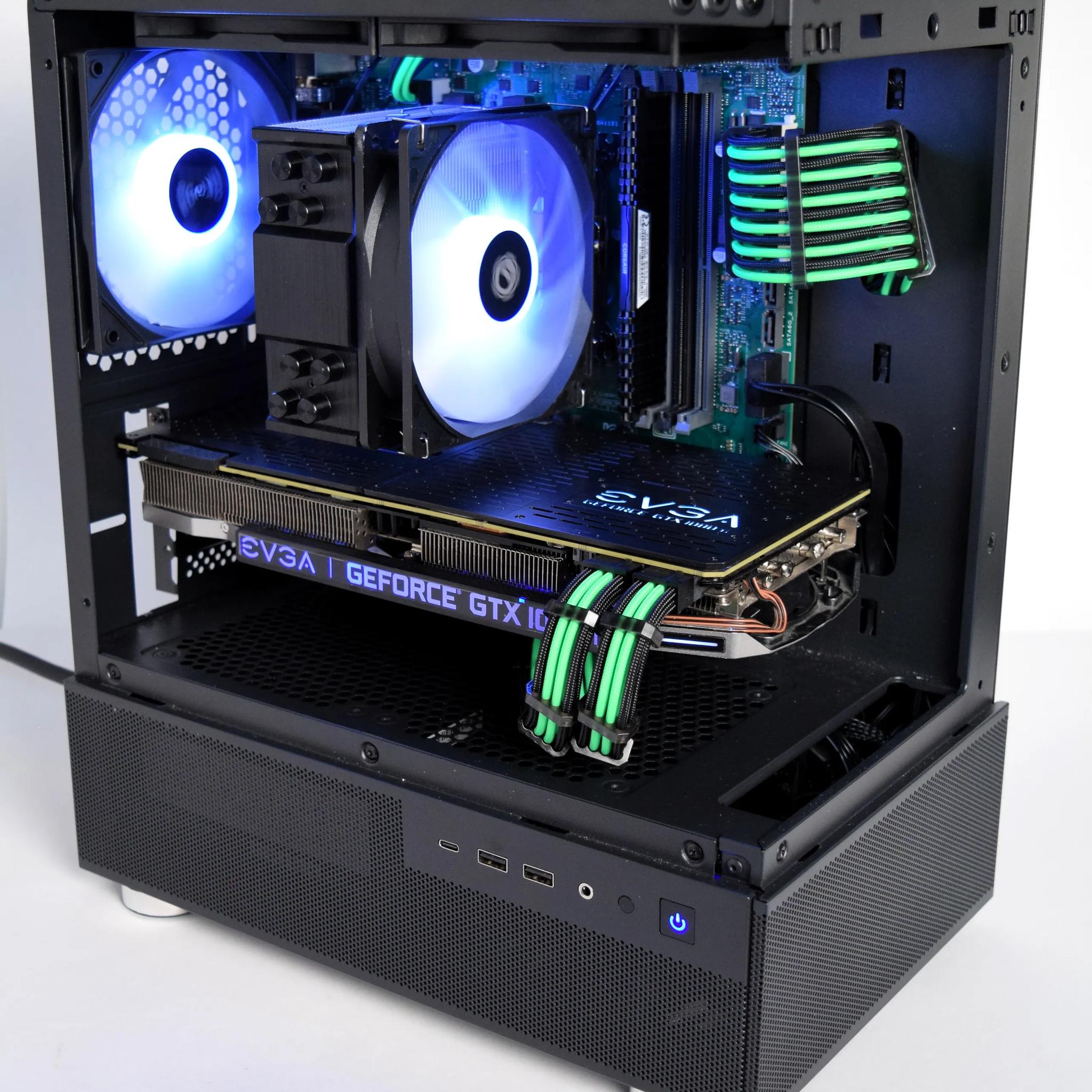 Fresh Build! Intel i7 7700 | GTX 1080ti 11GB | 16gb Ram | 512 GB Storage | Okinos 3 Fish Tank Case