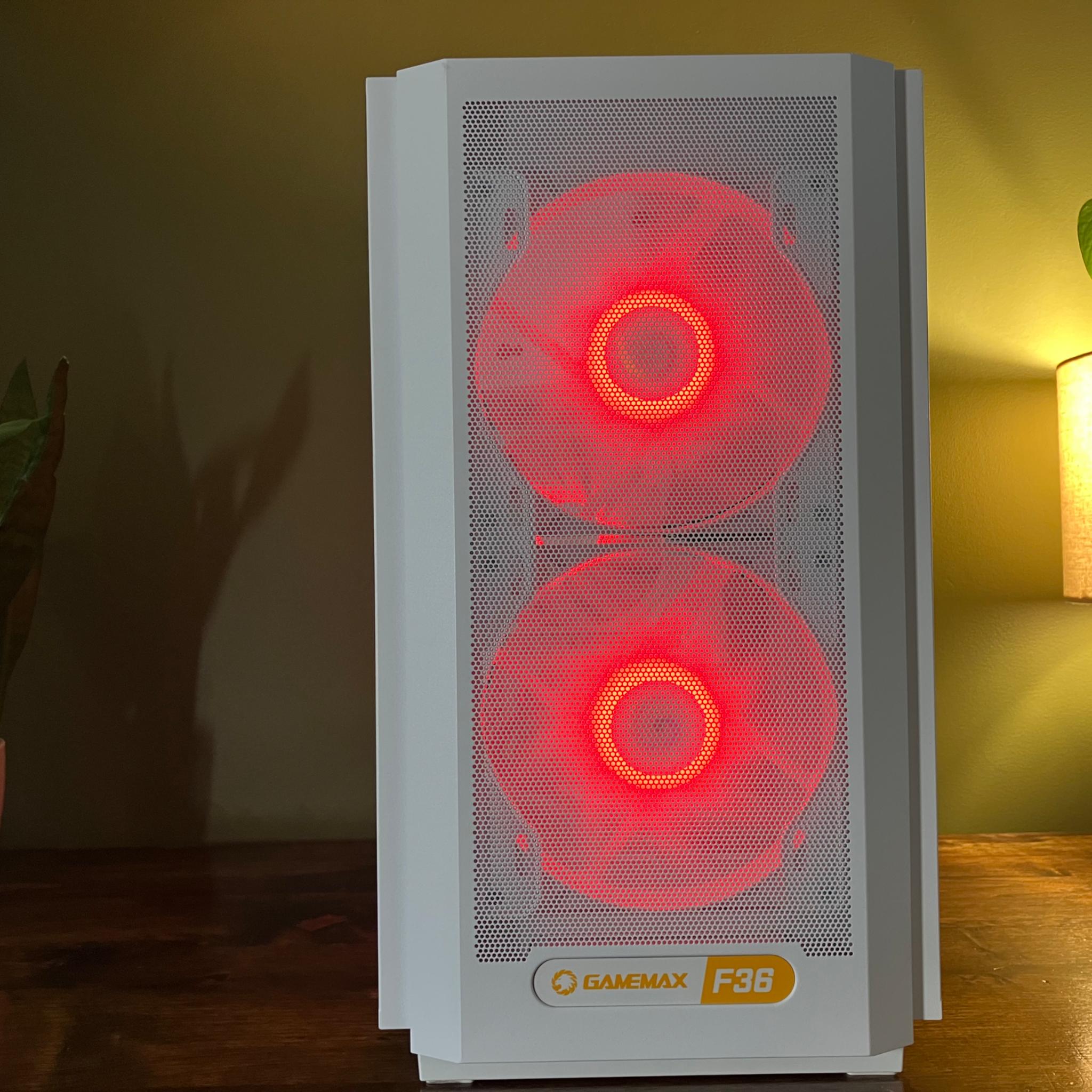 Copy of White RGB Gaming PC Ryzen 5 5500 RX 5600XT 16gb RAM 1tb SSD Micro-ATX