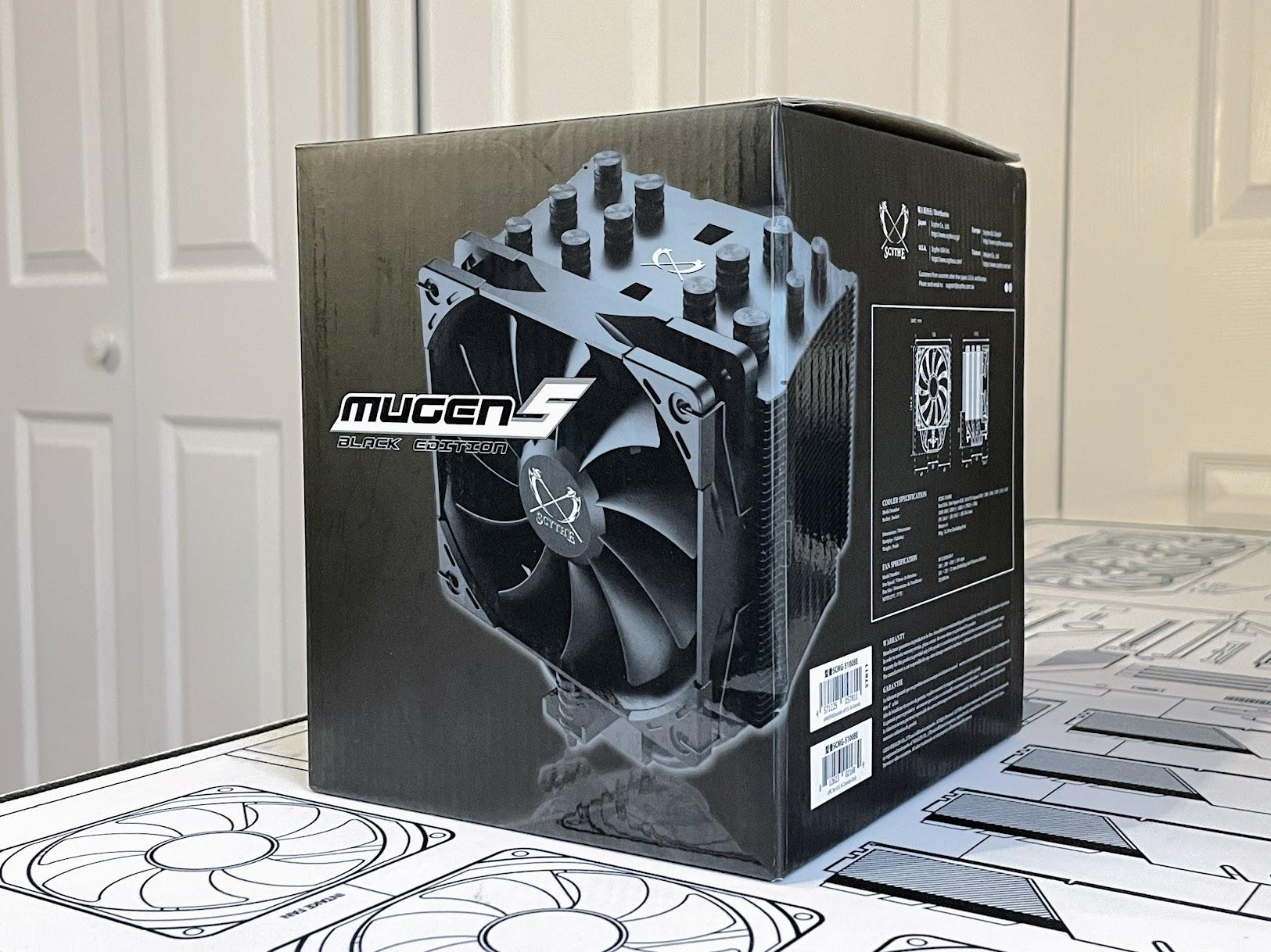 Scythe Mugen 5 Black Edition (SCMG-5100BE) + 2x Arctic P12 PST PWM Case Fans & 8g MX-4 Thermal Paste
