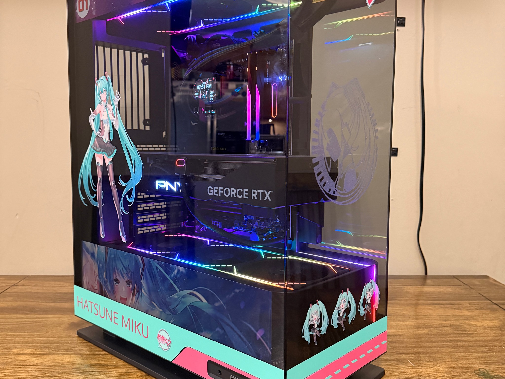🎮 Hatsune Miku Edition Gaming PC – RTX 4080 SUPER + Ryzen 7 9800X3D 🚀
