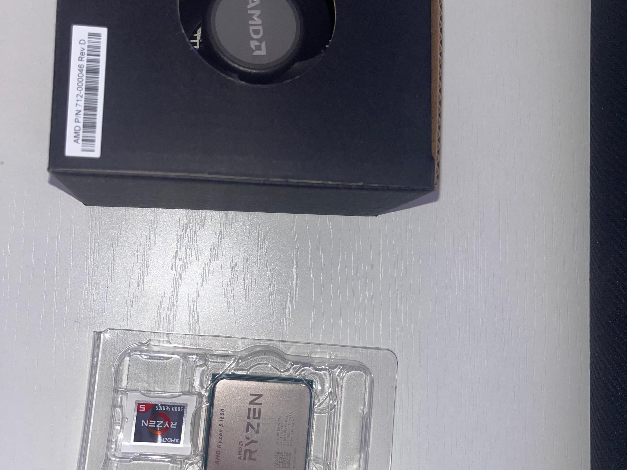Ryzen 5 1600 CPU 6 Core, 12 Thread 3.2ghz base, 3.6ghz turbo with Low Profile AMD stock Fan included