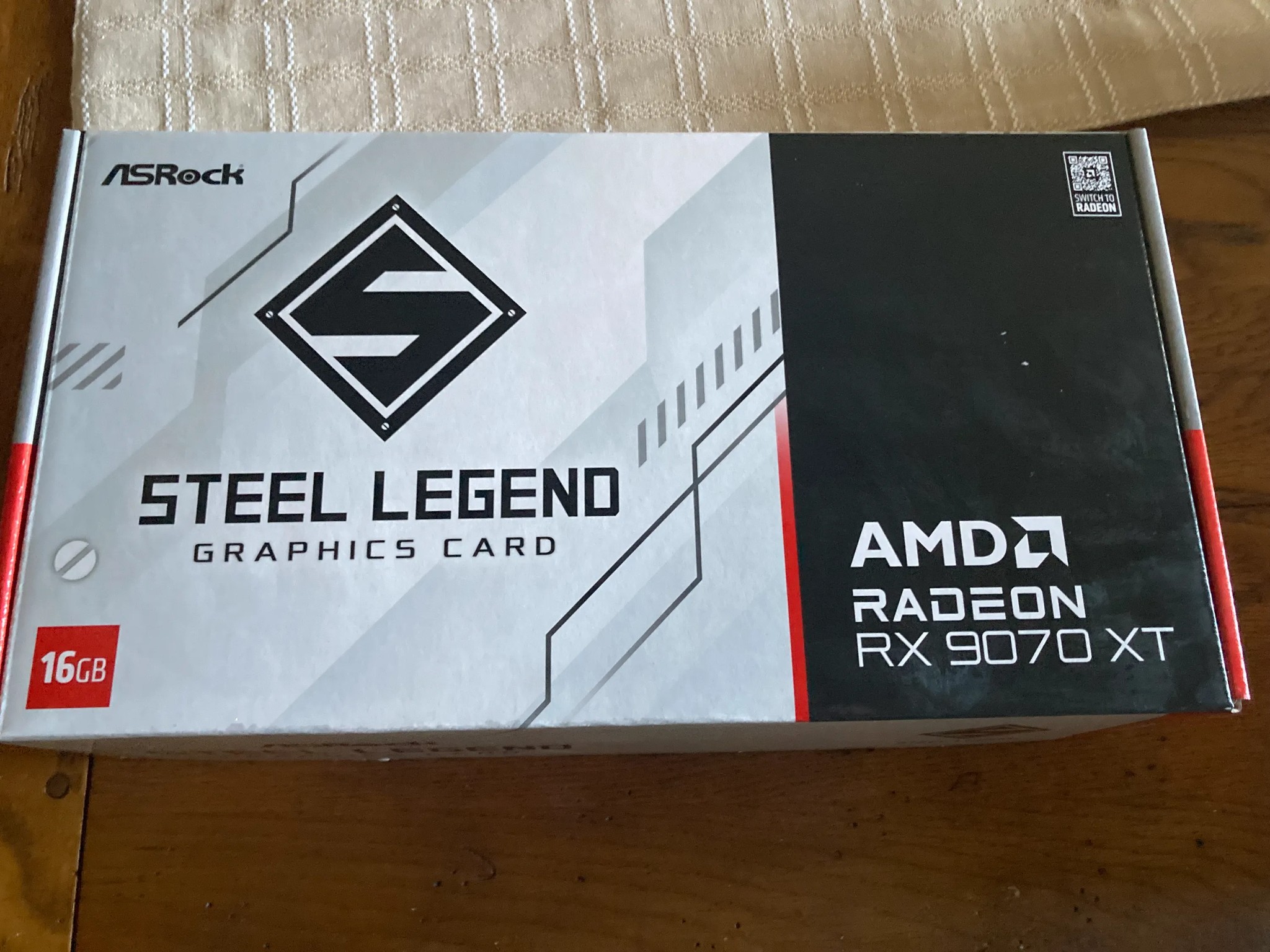 ASRock Steel Legend Radeon RX 9070 XT 16GB GDDR6