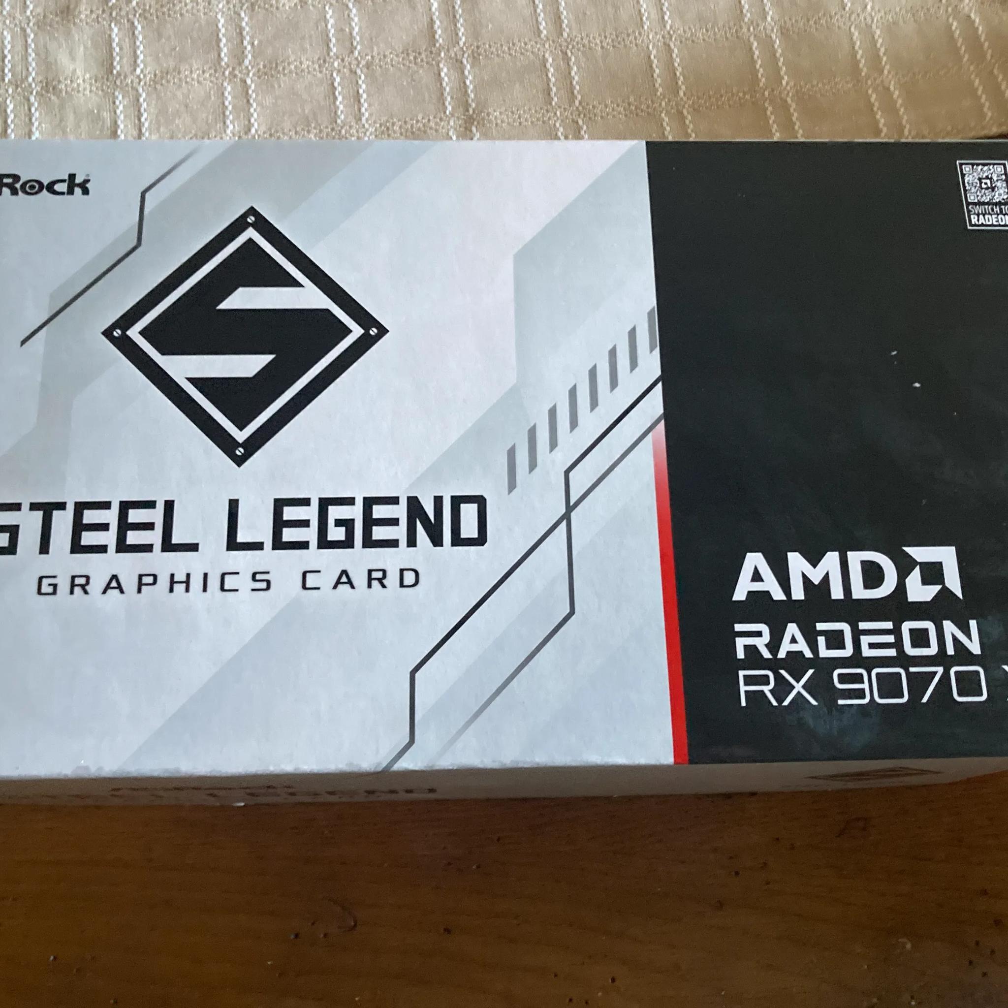ASRock Steel Legend Radeon RX 9070 XT 16GB GDDR6