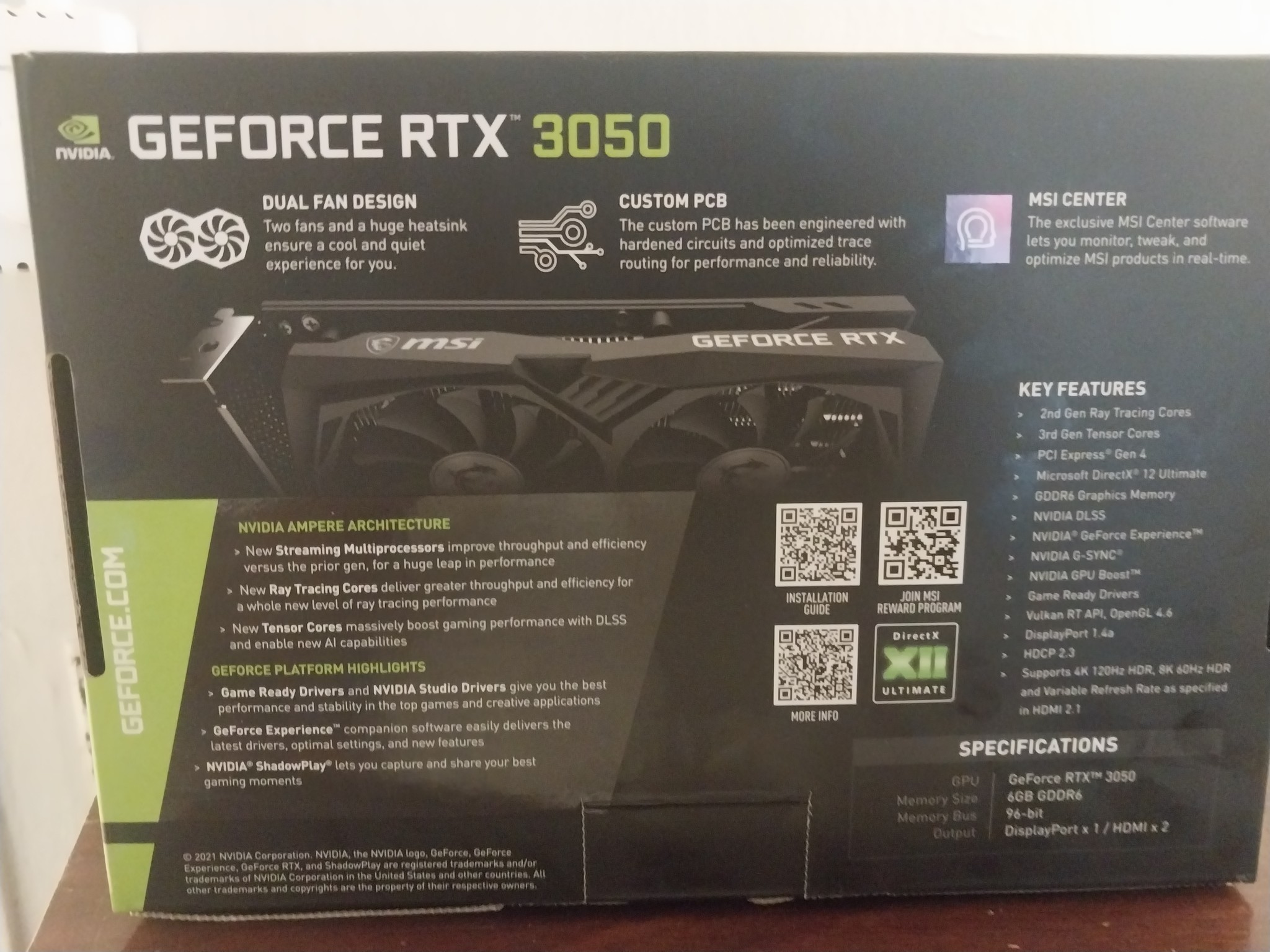 NVIDIA GeForce GTX 3050