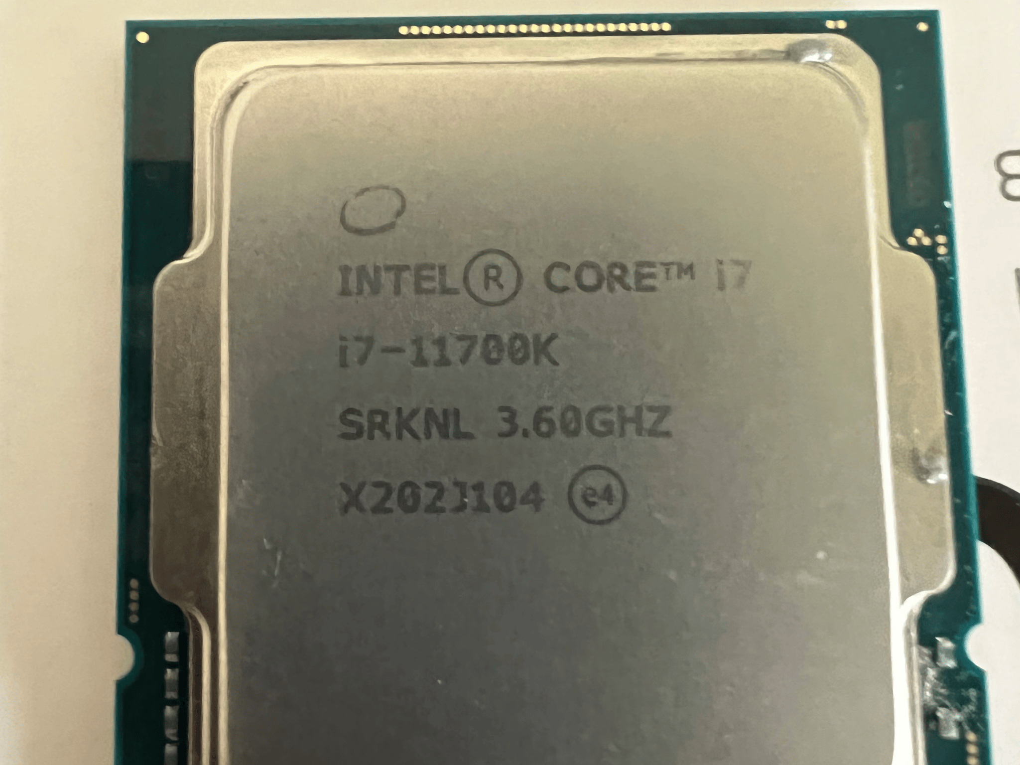 Intel I7-11700k 