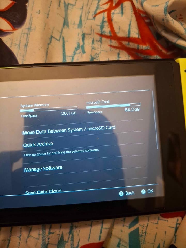 Nintendo Switch launch model with 512gb sd card, Ring fit adventure and other games installed