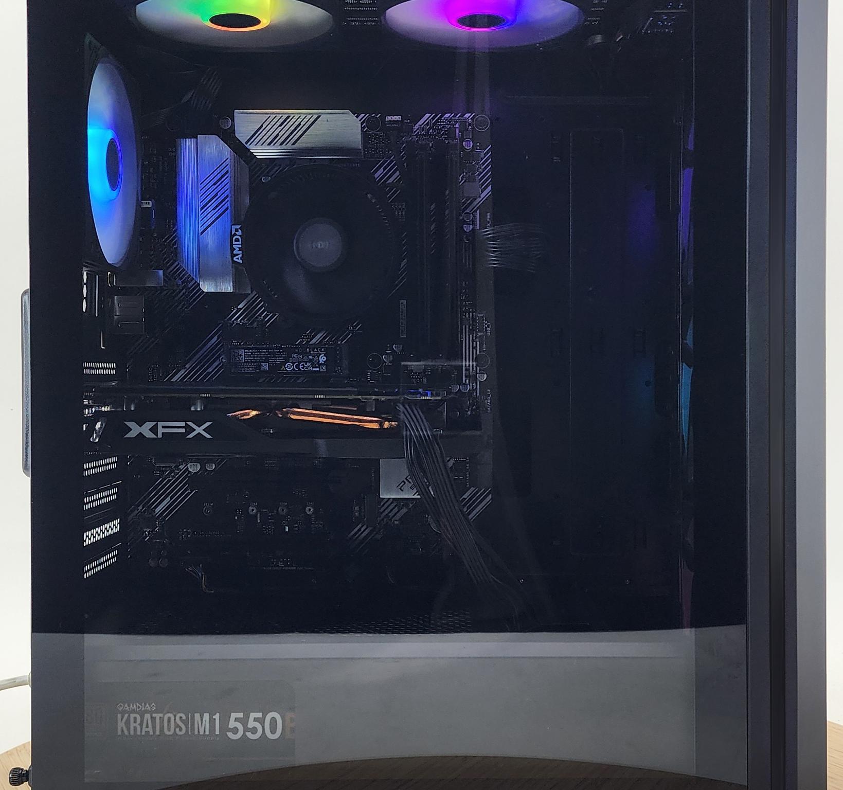 Gaming PC Ryzen 7 3700X 16GB RAM 512GB SSD RX 580 8GB Windows 11 Computer