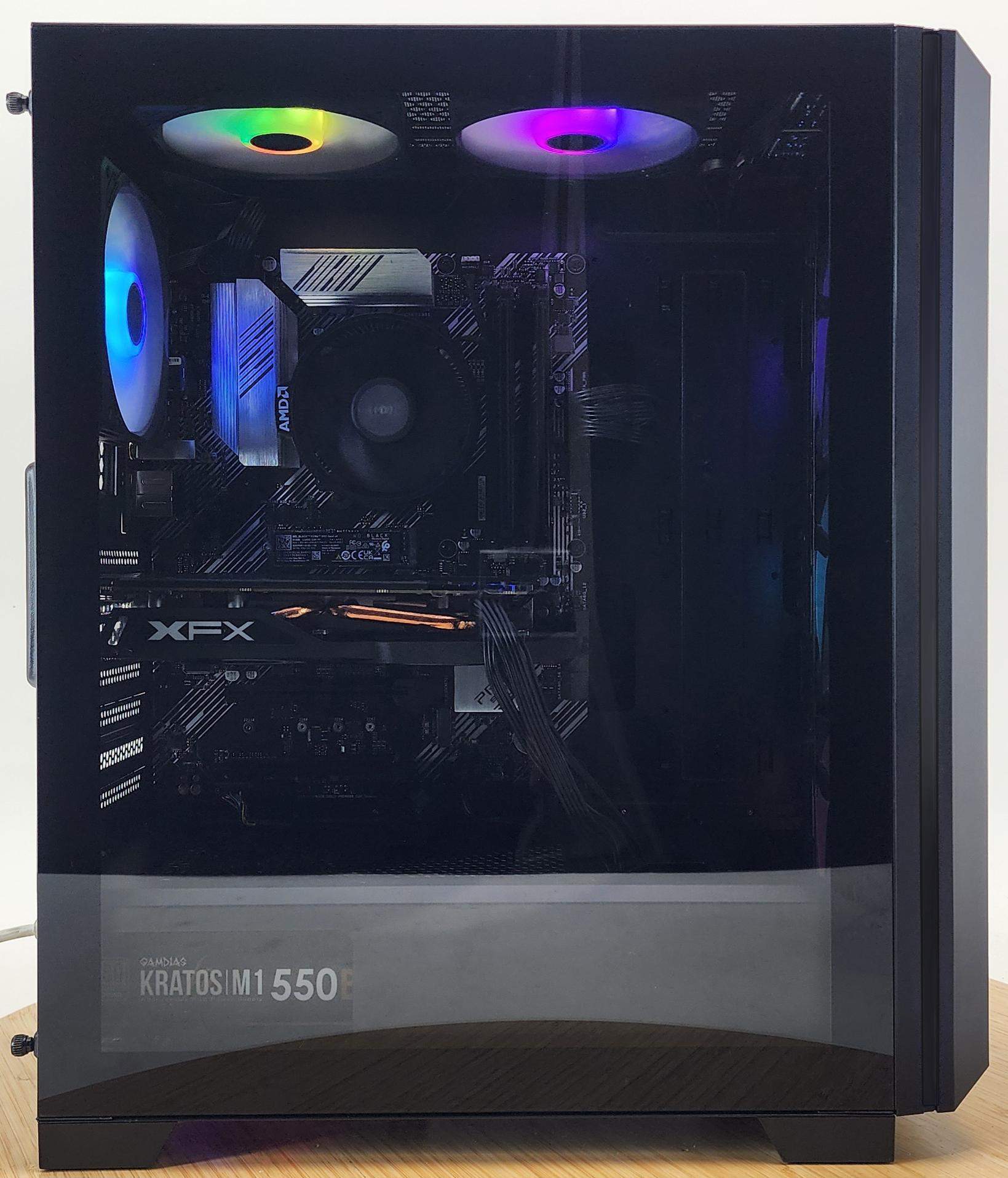 Gaming PC Ryzen 7 3700X 16GB RAM 512GB SSD RX 580 8GB Windows 11 Computer