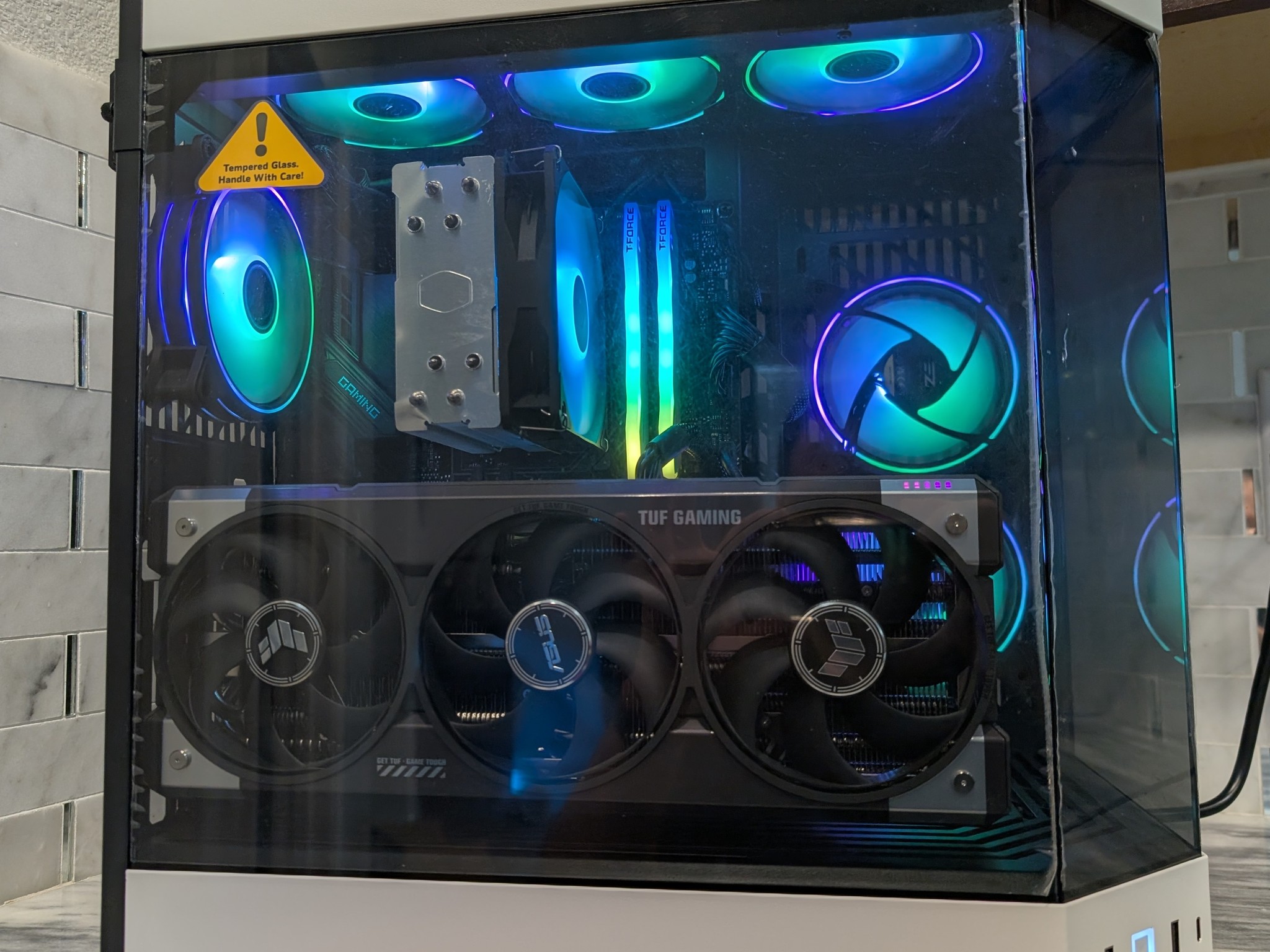 ASUS TUF 5080 | Ryzen 9 9900X | 32 GB DDR5 RAM | HYTE Y60 PC CASE | Gaming Desktop PC