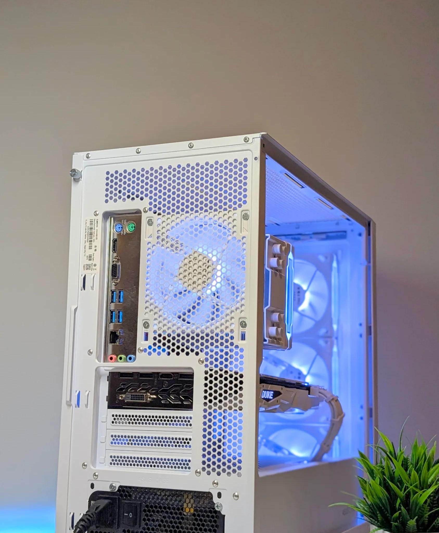 BUDGET 1080P BEAST | ARGB | 16GB RAM | RYZEN 5 | 1TB NVME SSD | GTX 1080 | WIN 11 | WHITE CUSTOM PC