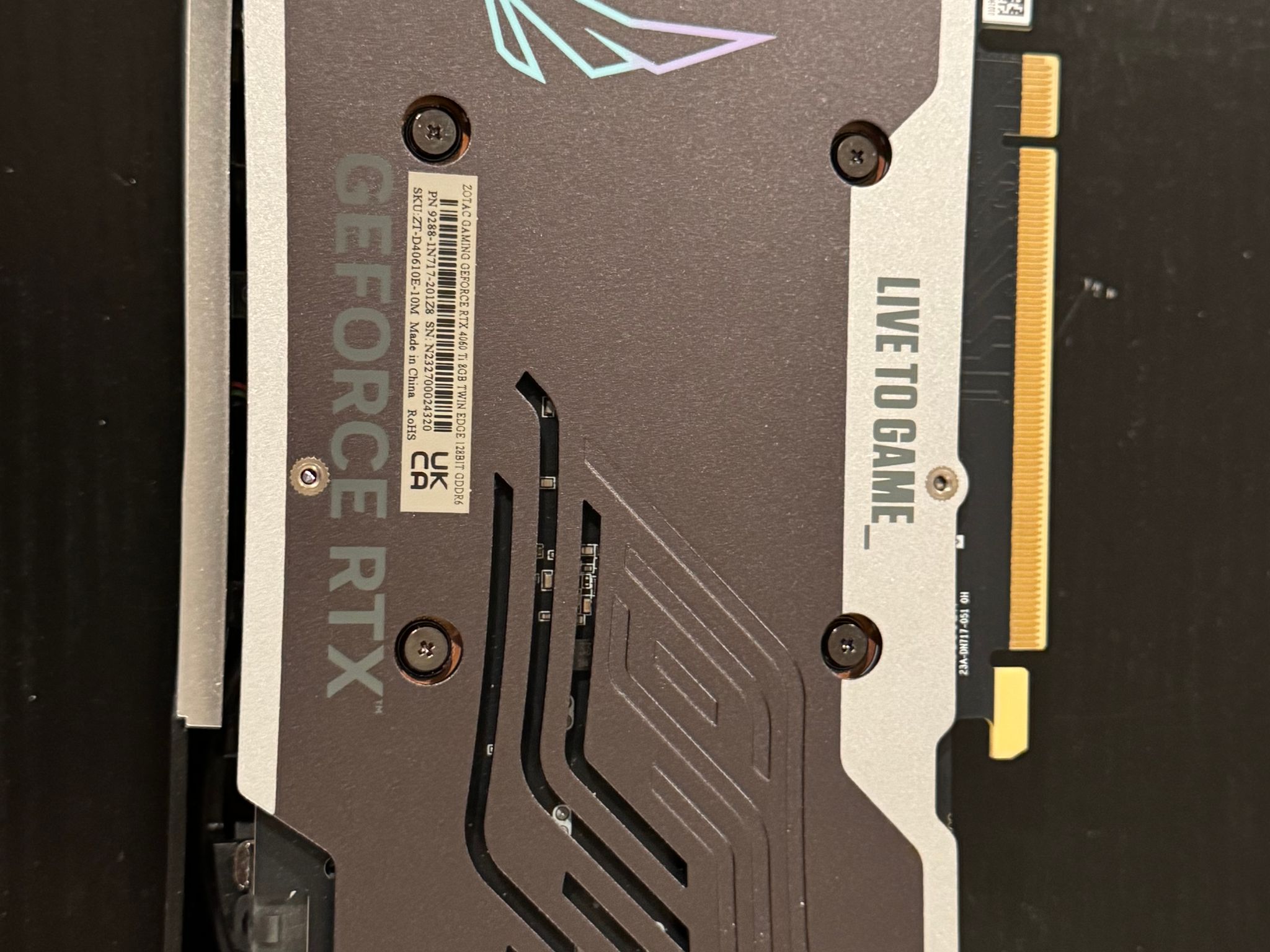 ZOTAC GAMING GeForce RTX 4060 Ti 8GB Twin Edge