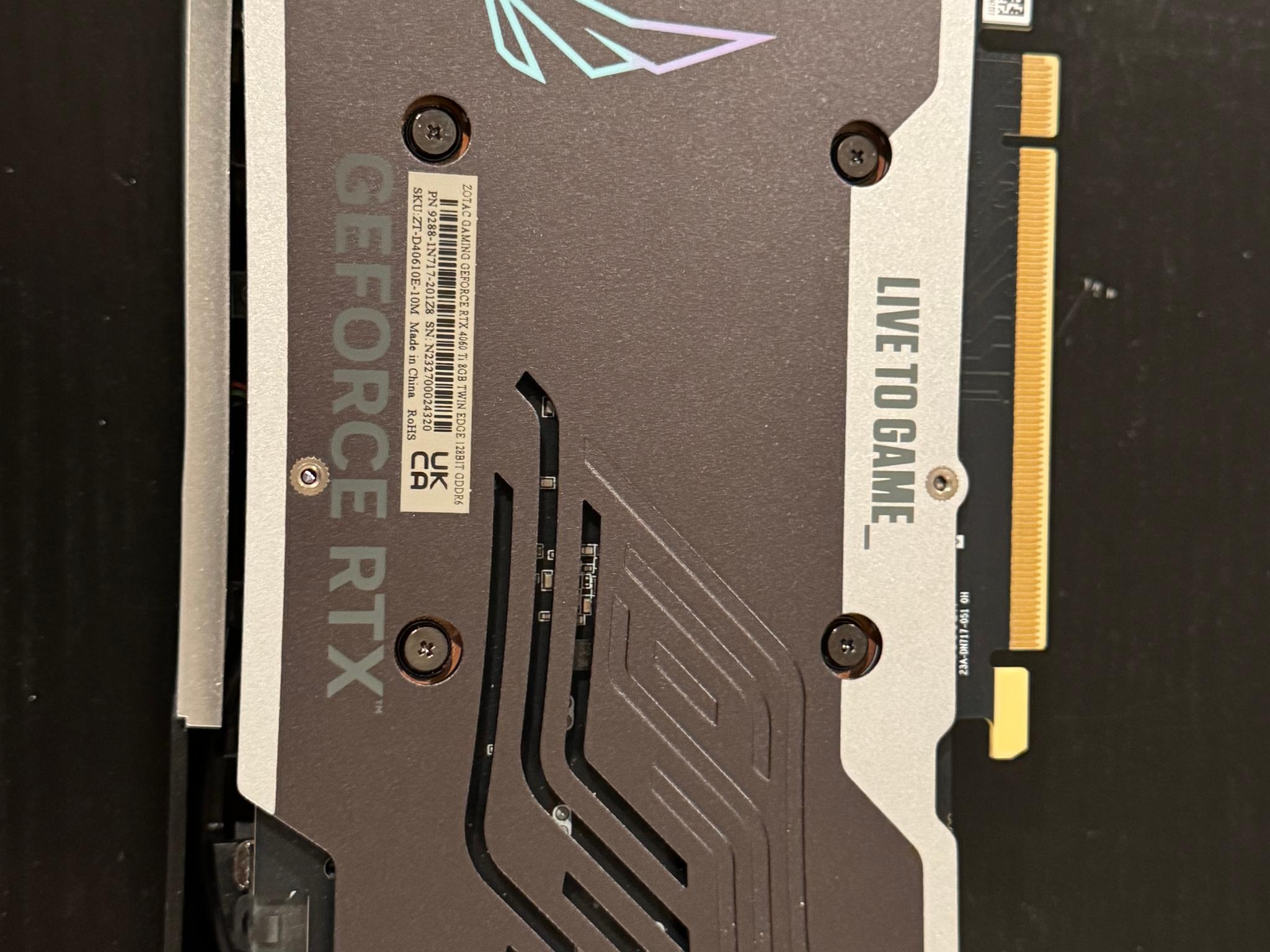 ZOTAC GAMING GeForce RTX 4060 Ti 8GB Twin Edge