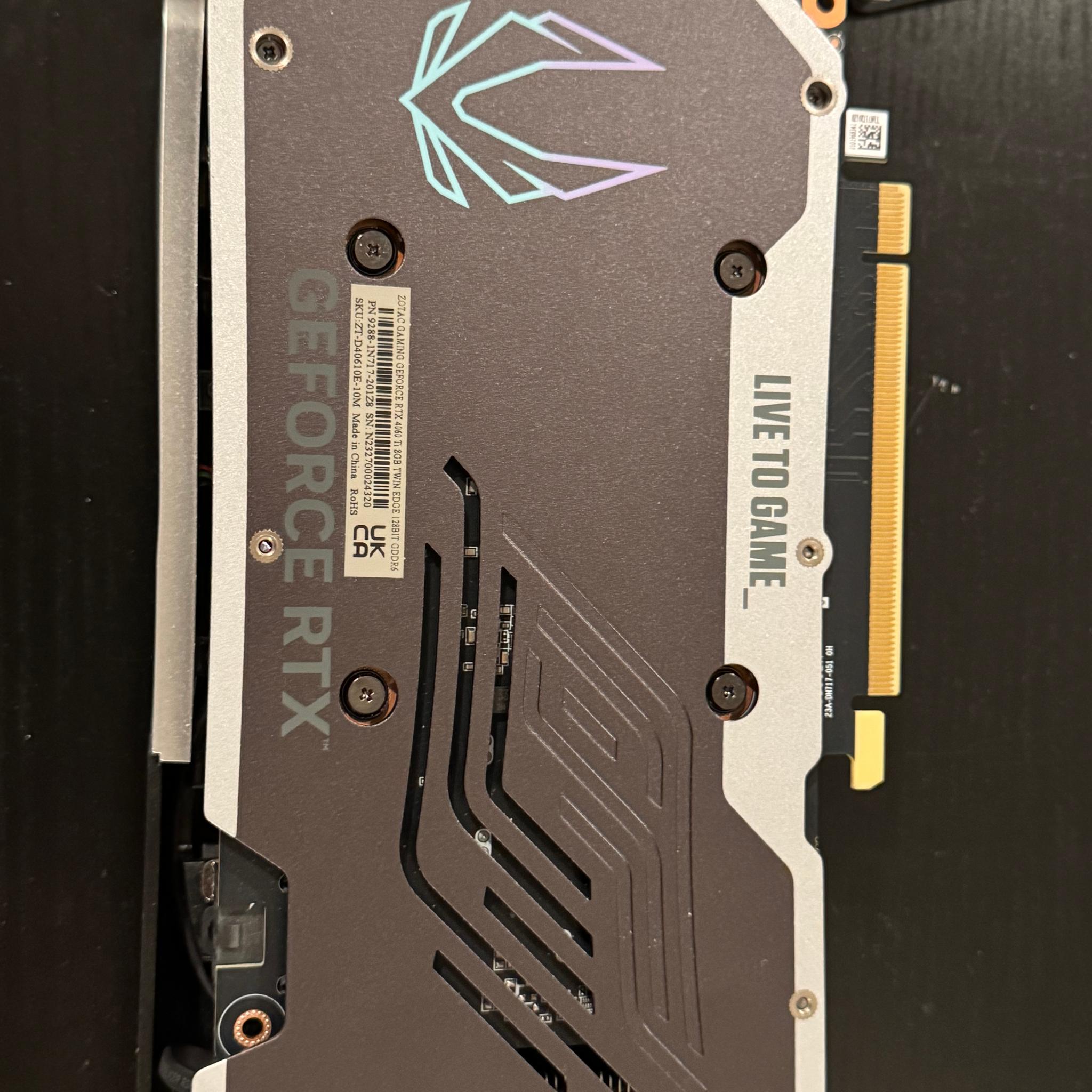 ZOTAC GAMING GeForce RTX 4060 Ti 8GB Twin Edge