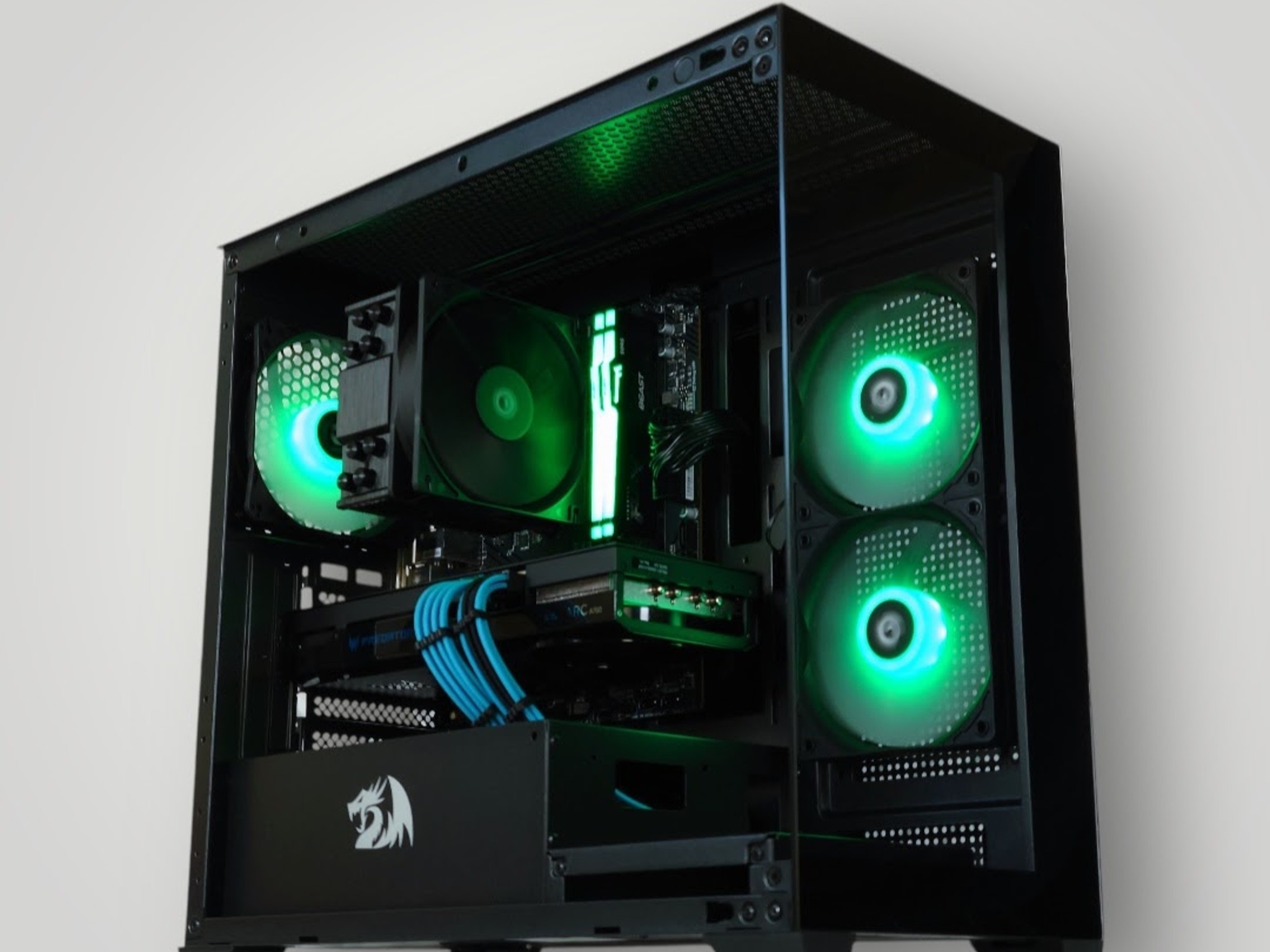 🖤🩵  Predator BiFrost Intel Arc A750 Gaming PC◼️ AMD Ryzen 5 3600 6 core◼️ 16GB DDR4◼️ 1TB NVME SSD