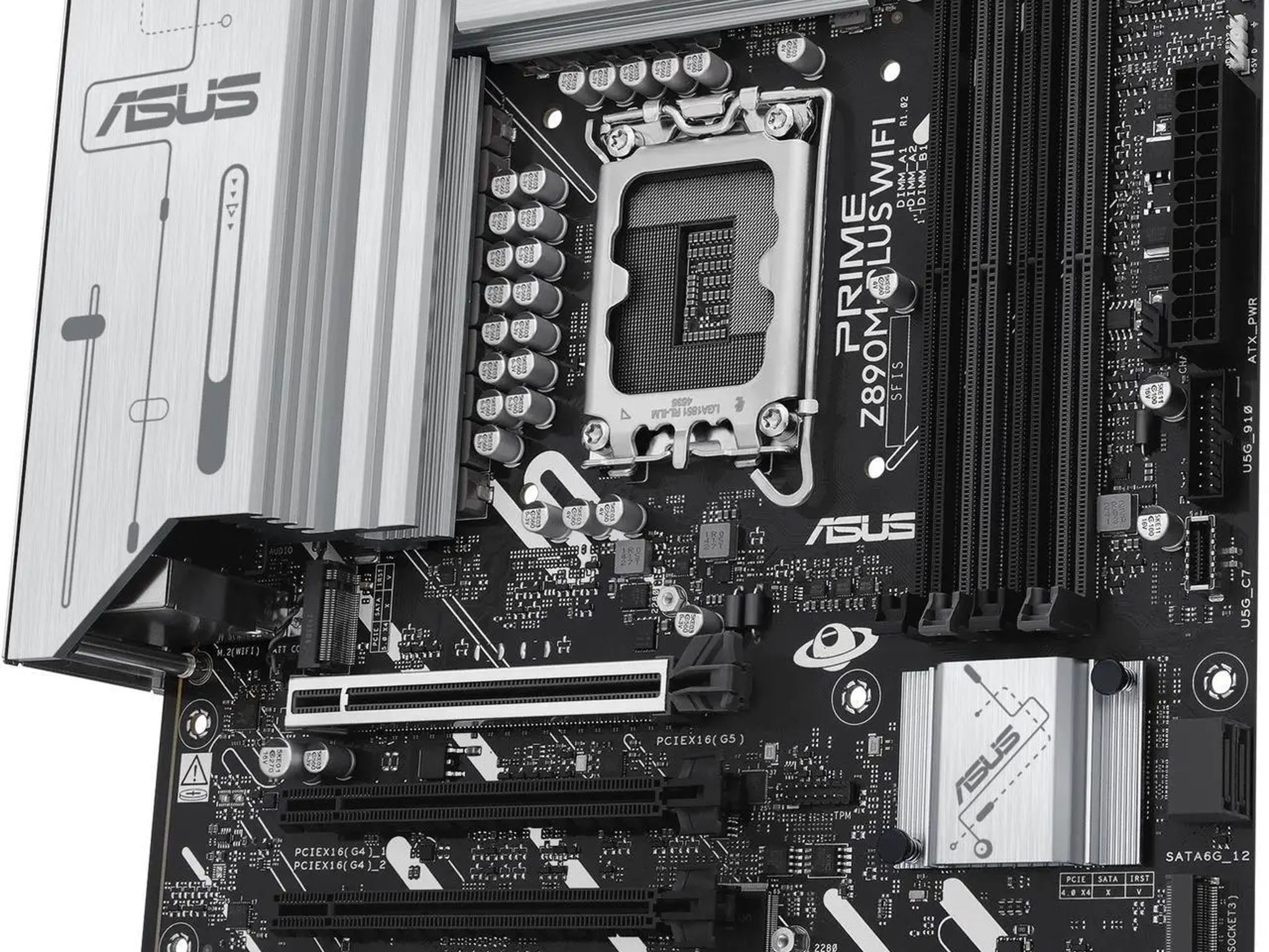 ASUS PRIME Z890M-PLUS WIFI Intel LGA 1851 mATX DDR5 Desktop Motherboard