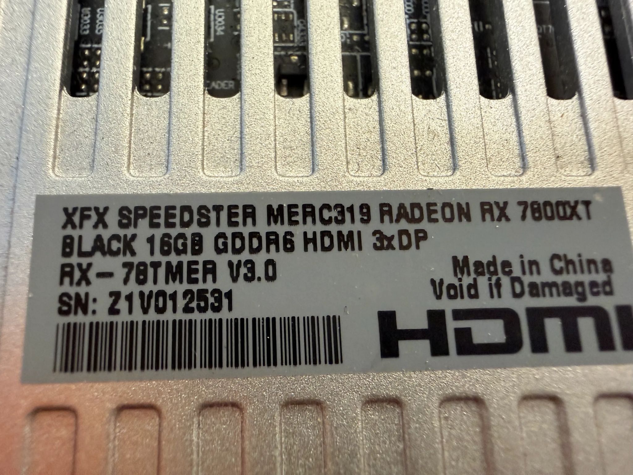 XFX Speedster Merc 319 Radeon 7800XT