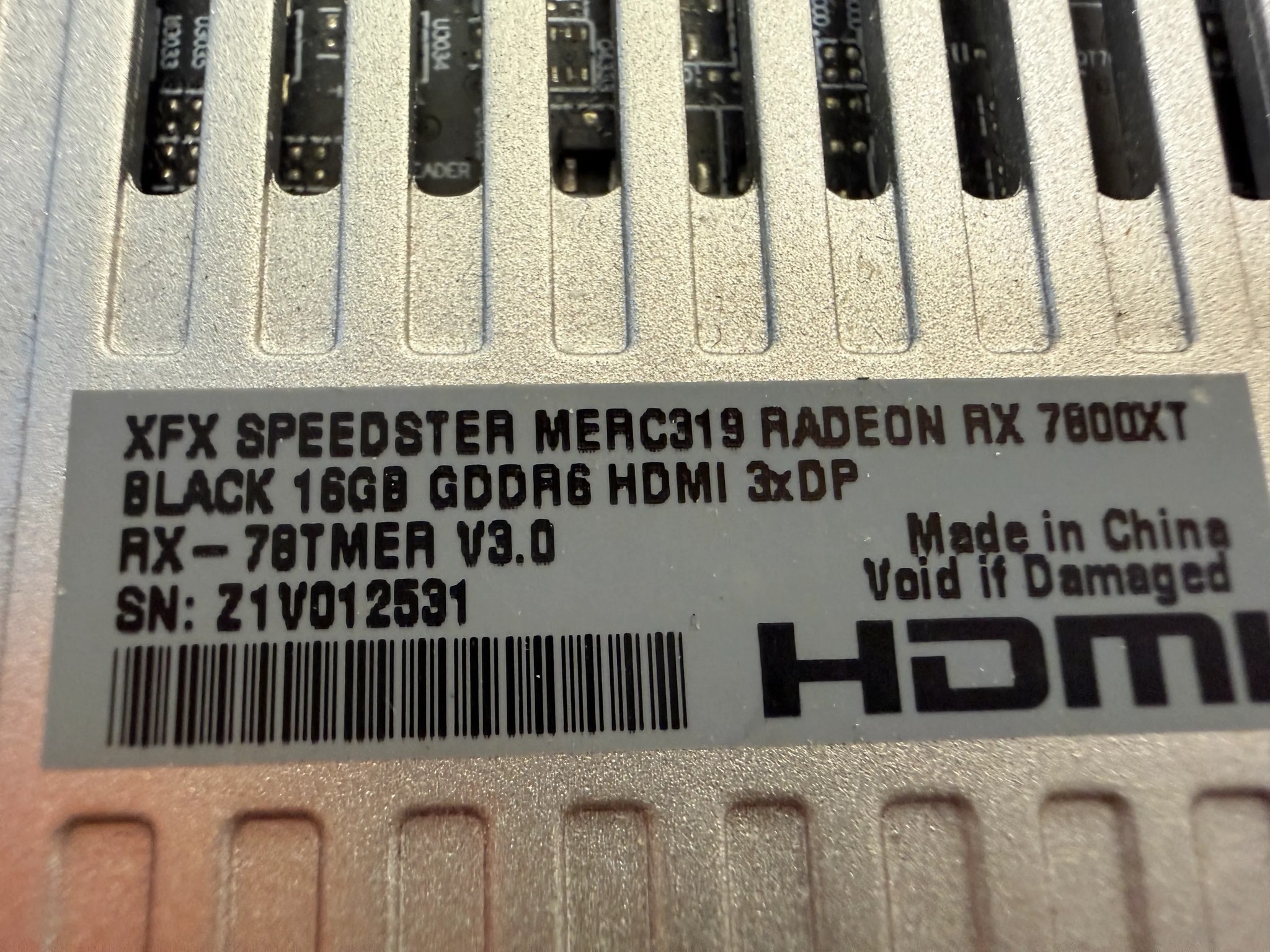 XFX Speedster Merc 319 Radeon 7800XT