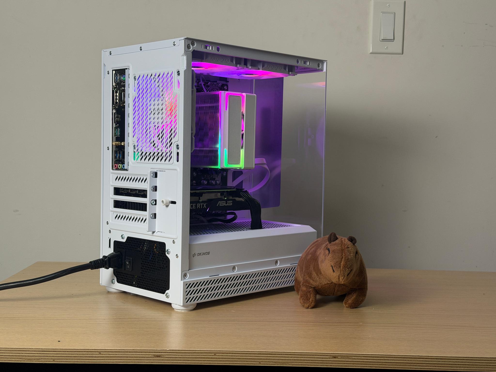 ❄️🧊💎 White Gaming PC -  Ryzen 5 3600 / RTX 3060 Ti / 1TB SSD / 16gb Ram / RGB / Wifi + ...
