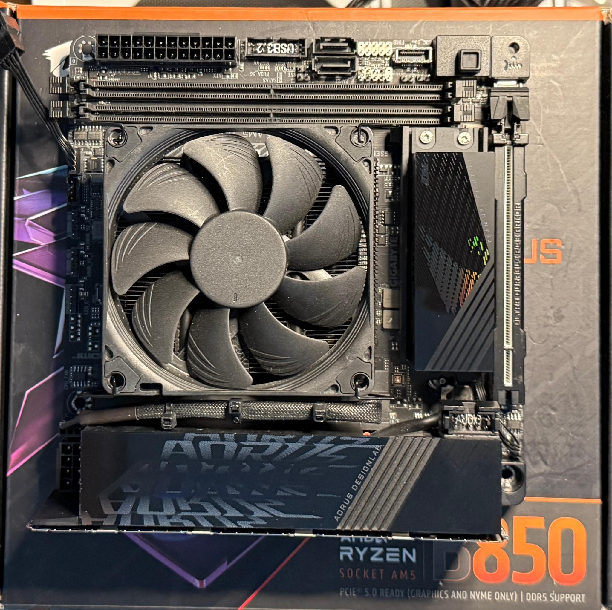 Aorus B850-I 2.5gb Nic Wifi-7, Ryzen 7600X, 32GB DRR5 6000 CL30, and 1TB NVME Bundle
