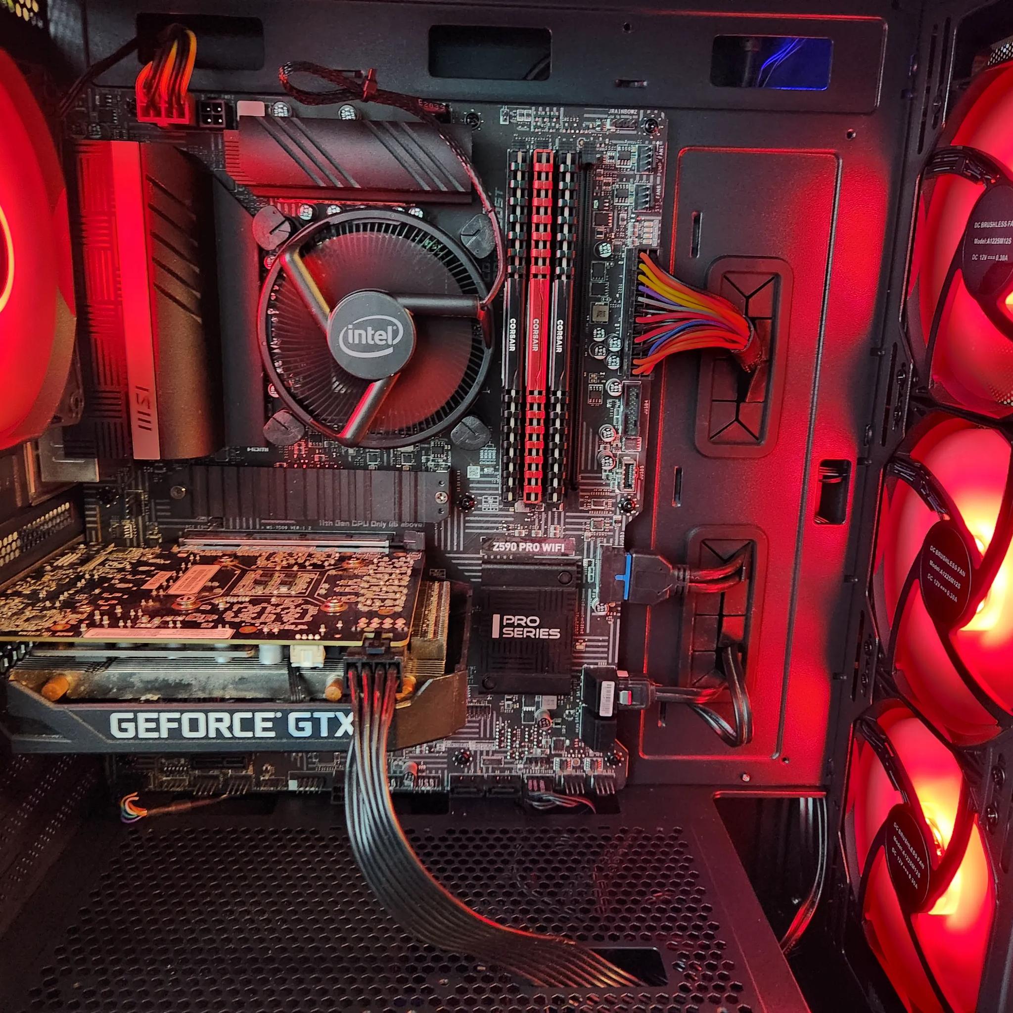 THE RED MONSTER 3 Budget 1080P gaming pc GTX 1660 super/ Intel 10105f