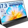 17.3" Portable Monitor FHD 1080P 60Hz Portable Screen HDMI USB-C HDR