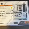 ASRock X870 STEEL LEGEND WIFI AM5 AMD X870 ATX Motherboard (White)