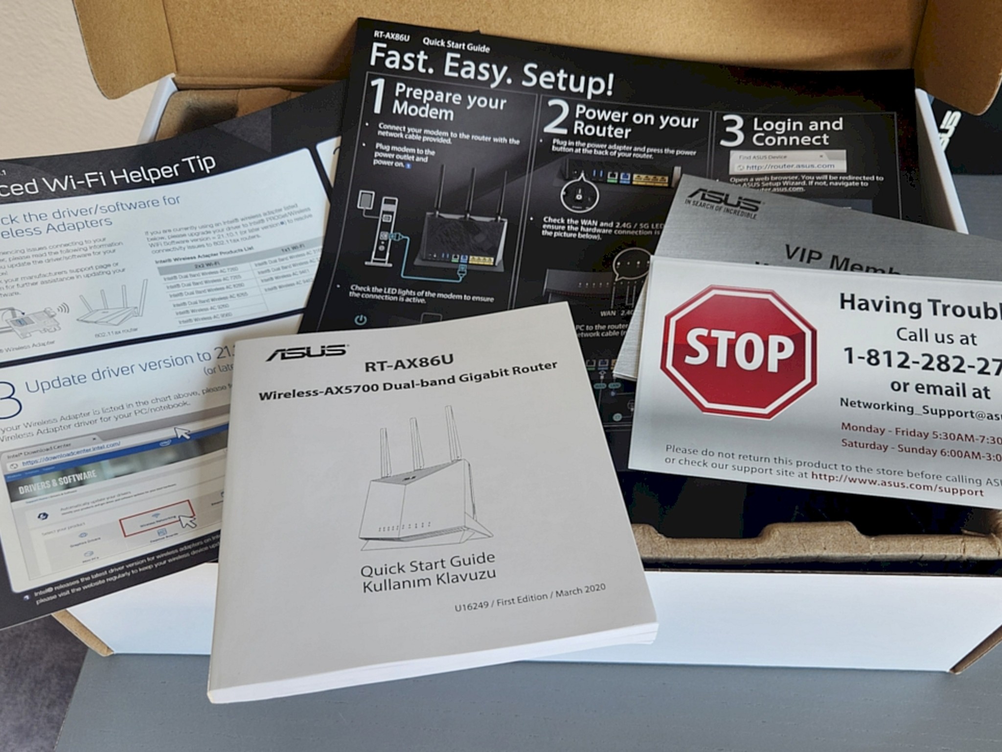 Asus RT-AX86U WiFi6 router