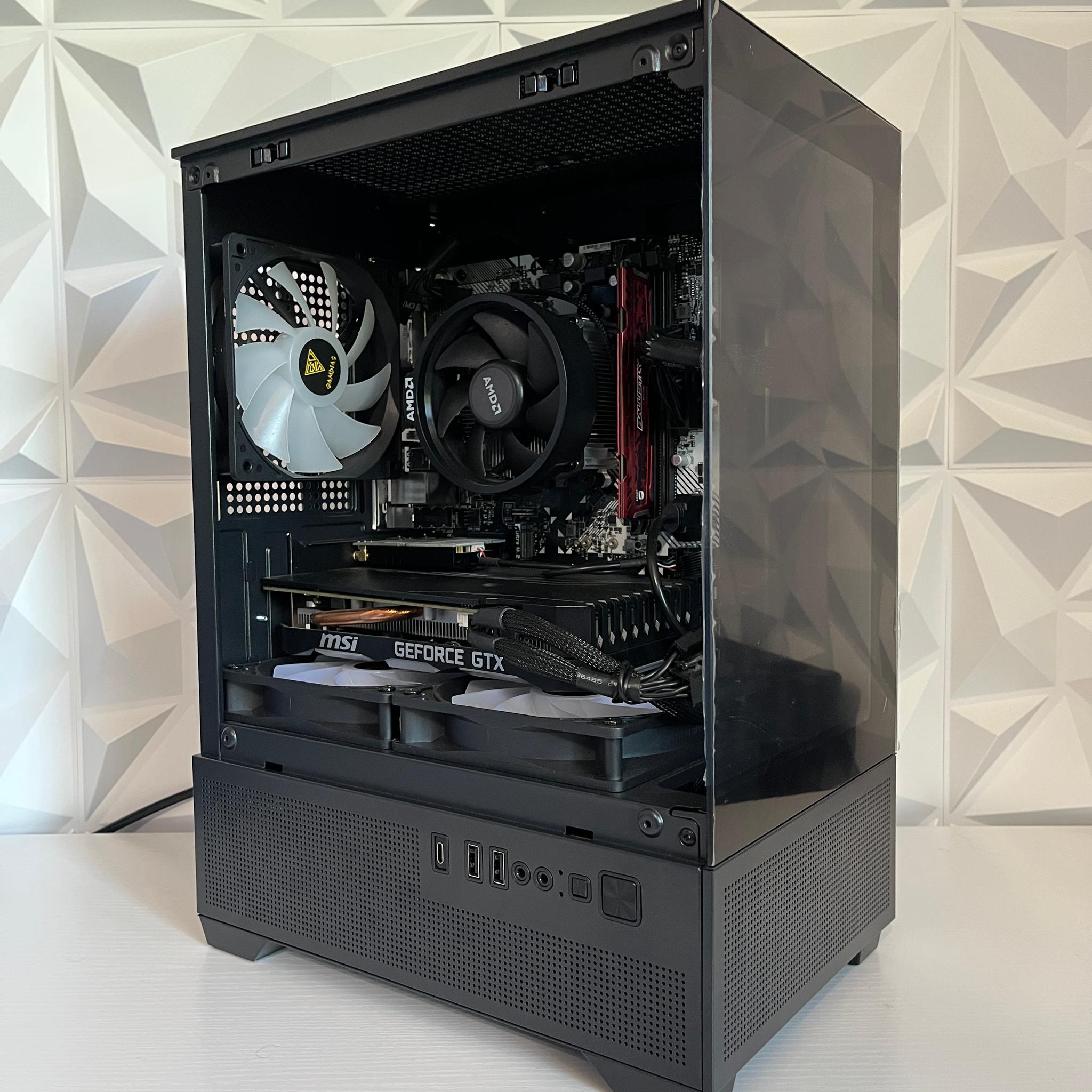 GTX 1660 6GB, Ryzen 5 2600, 8GB RAM | Black RGB Gaming Computer/PC