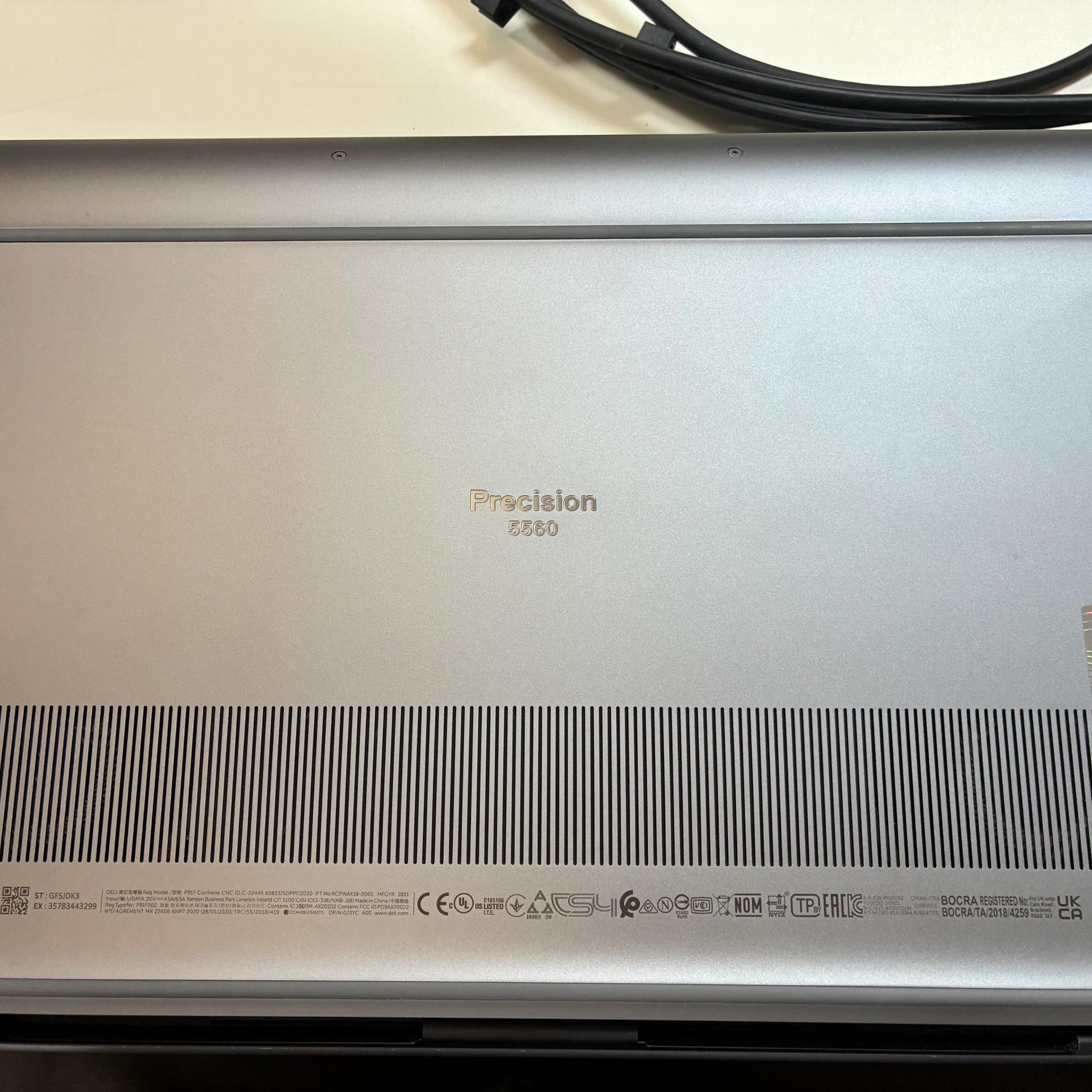 Precision 5560 - Intel Core i7-11800H and Nvidia RTX A2000 GPU