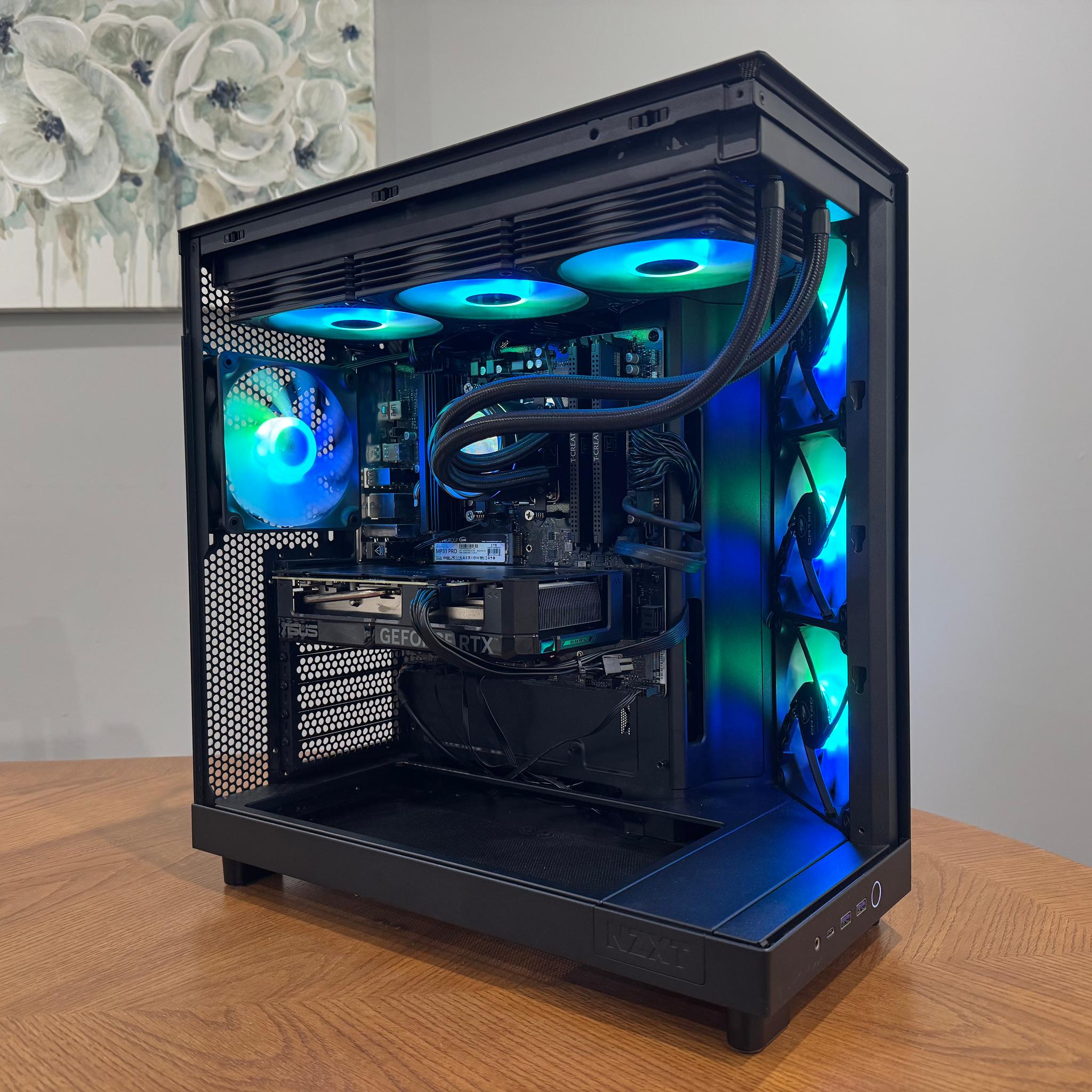 Ryzen 7 9700X | RTX 4060 Ti | 16GB DDR5 | 1TB NVMe | NZXT H6 Flow Gaming PC
