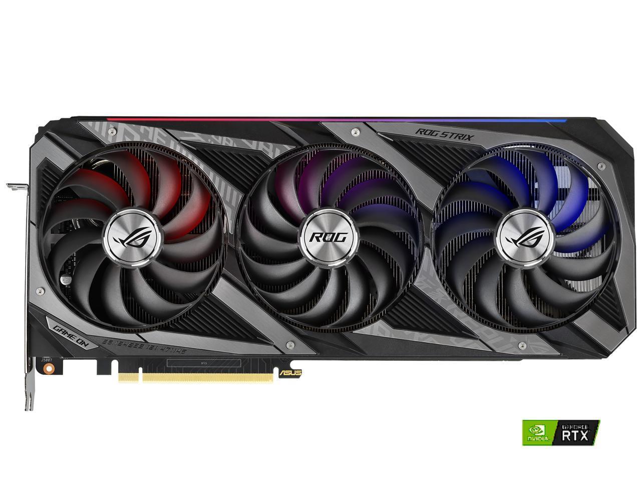 ASUS GeForce RTX 3090 24GB ROG STRIX OC GAMING - GDDR6X Video Graphics Card GPU