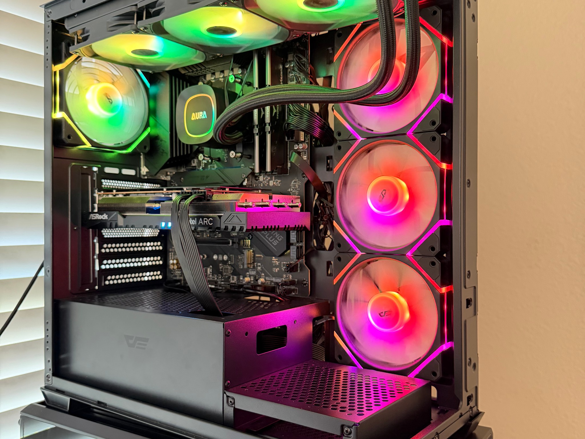 🔥 RGB Gaming PC | Intel Arc A750 8GB | Ryzen 5 5500 | 1TB | 850W PSU | 360mm AIO | WiFi 🔥