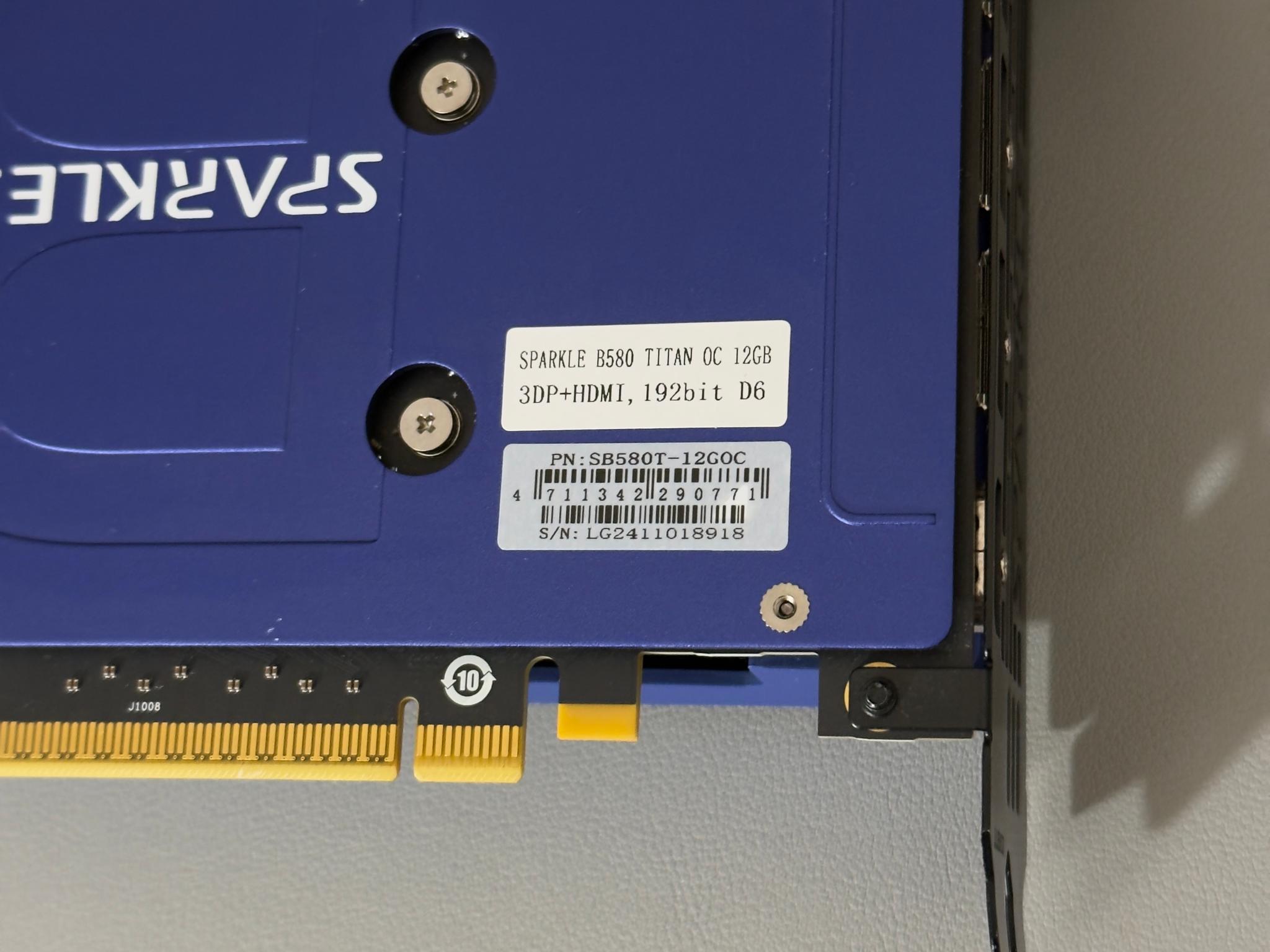 Intel B580 GPU