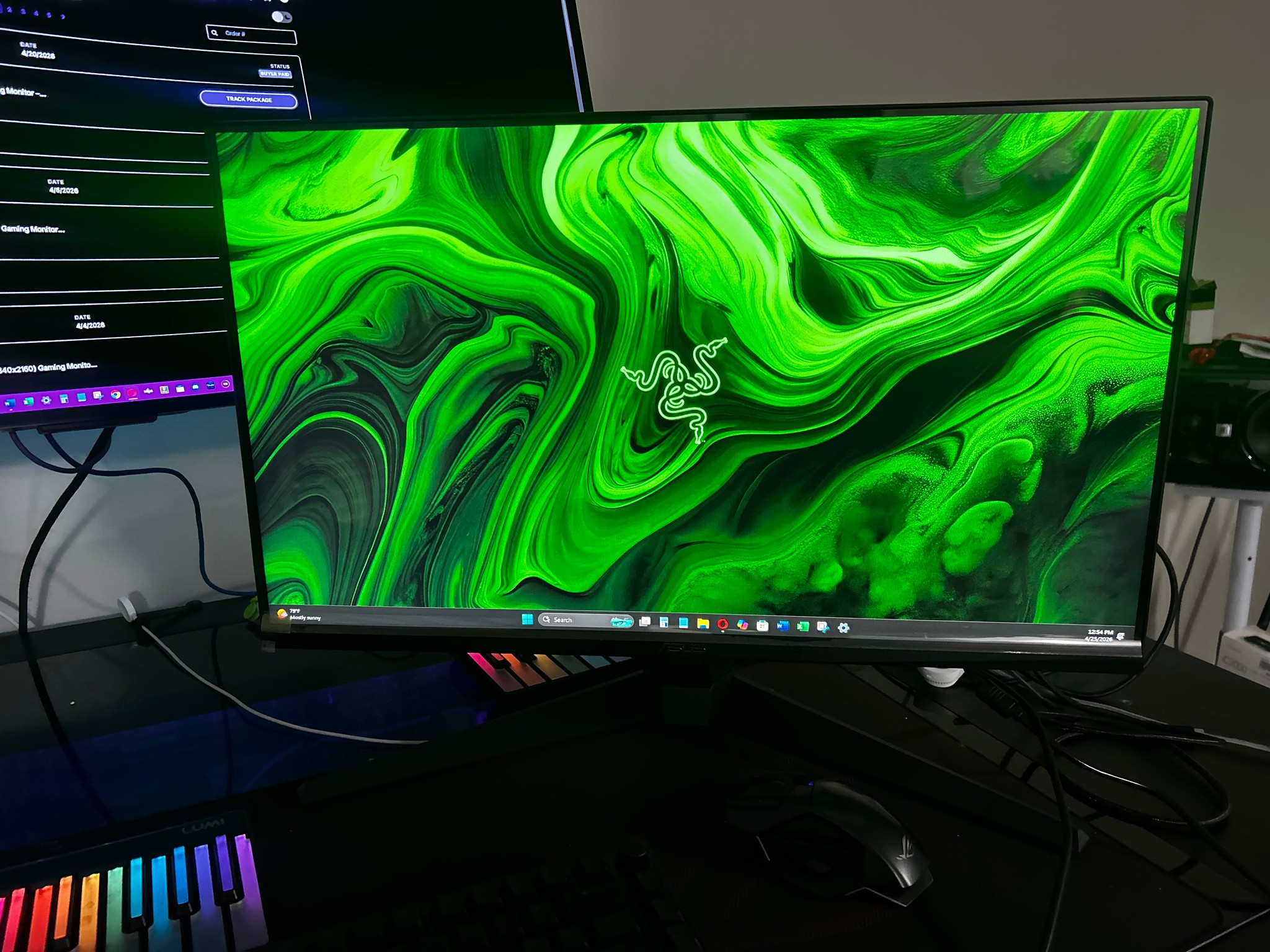NEW ASUS 27" Full HD (1920 x 1080) 165Hz Gaming Monitor (VG279Q1A) (Screen Protector Film In-Tact)