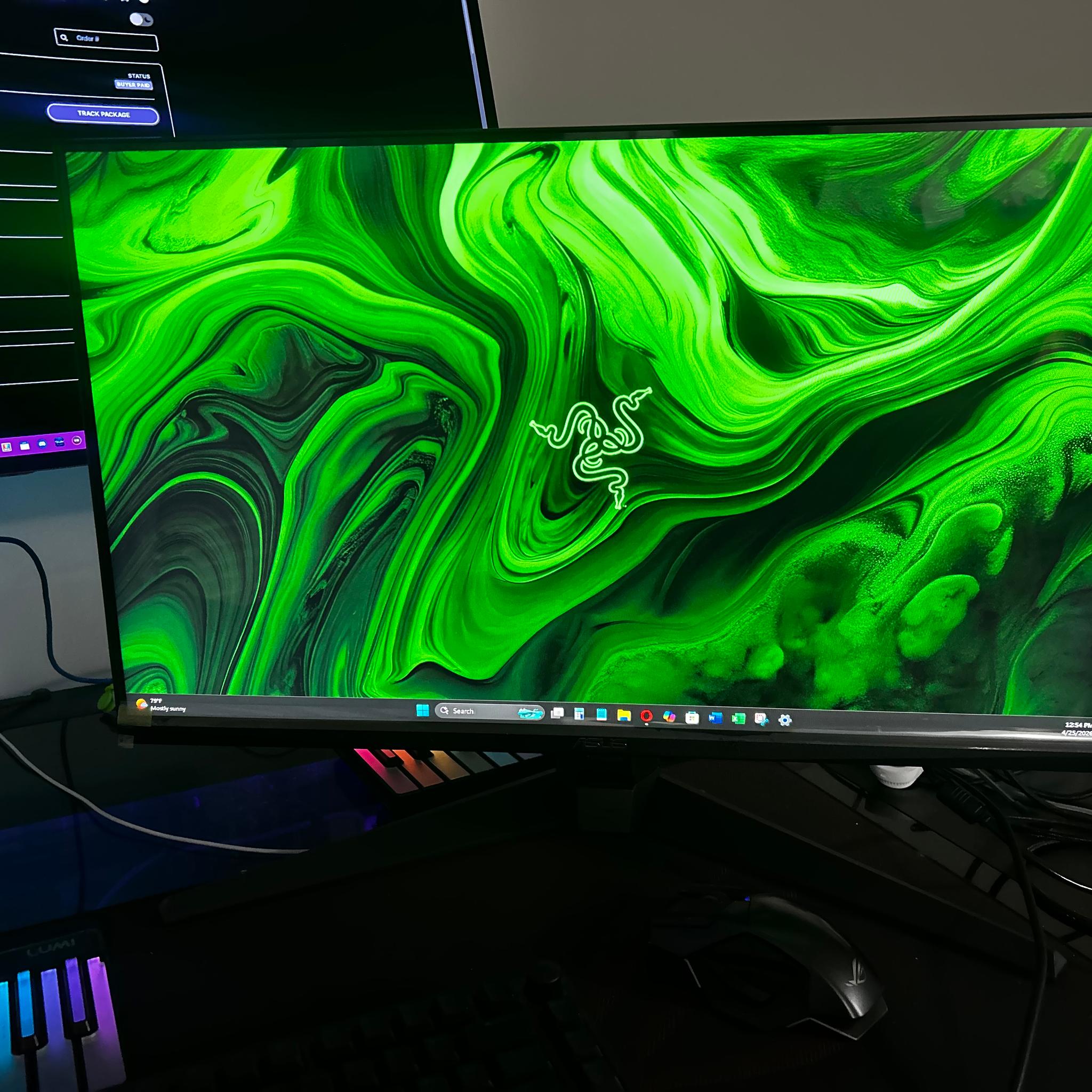 NEW ASUS 27" Full HD (1920 x 1080) 165Hz Gaming Monitor (VG279Q1A) (Screen Protector Film In-Tact)