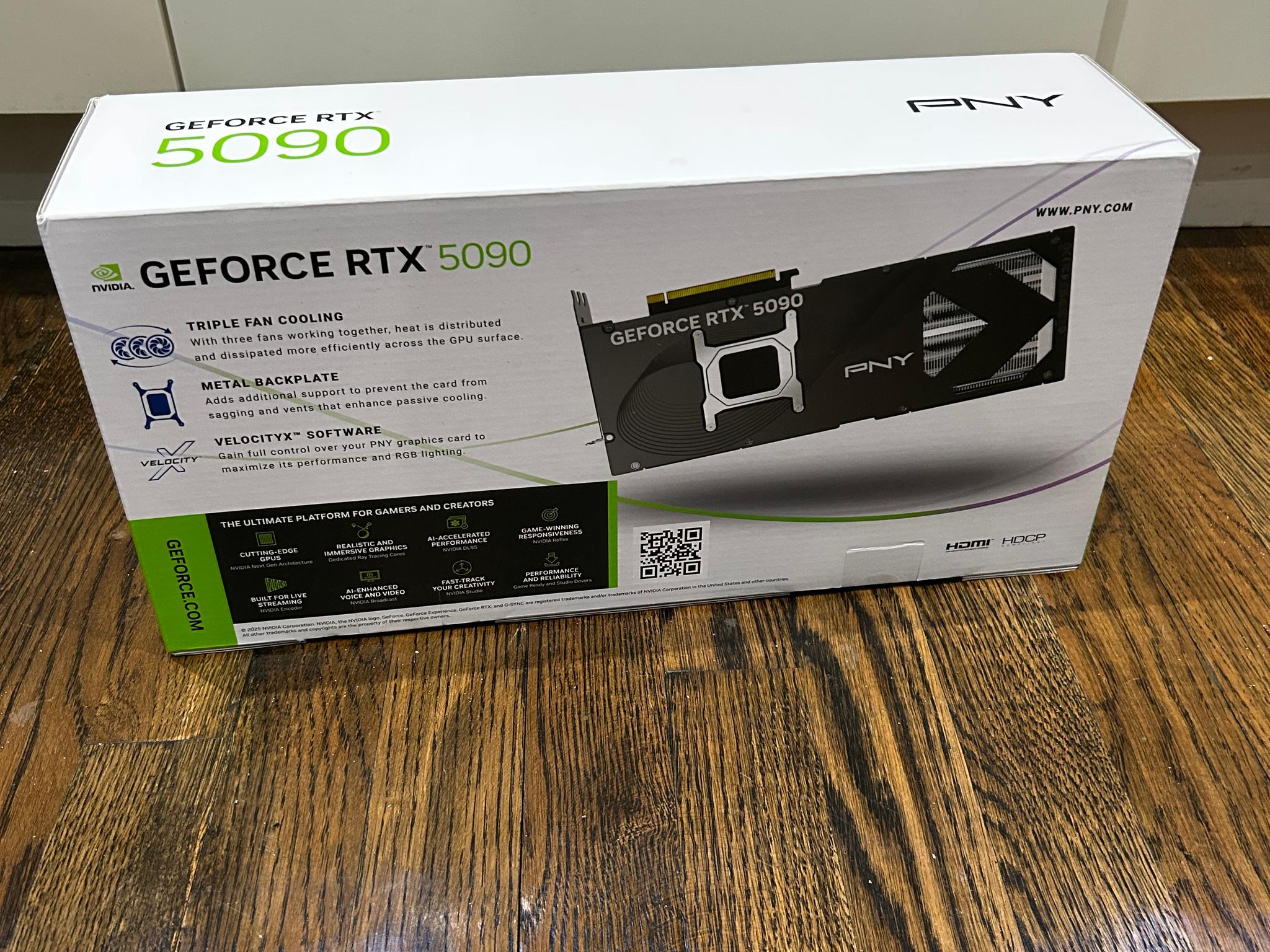 PNY GeForce RTX 5090 Overclocked Triple Fan