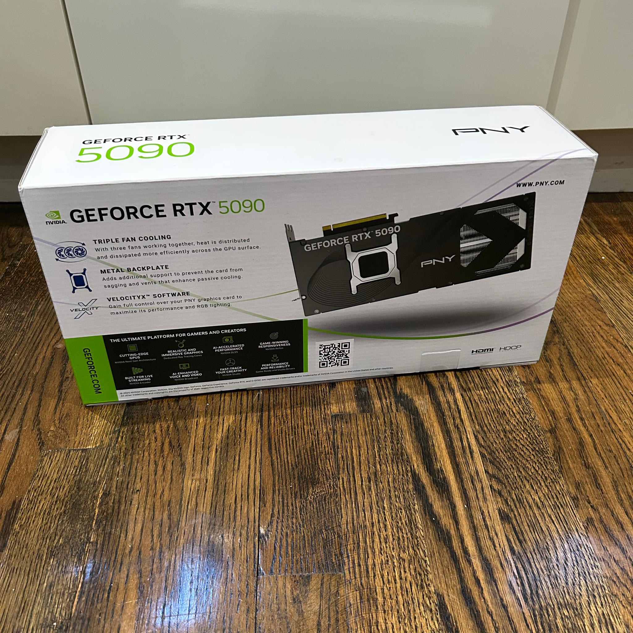PNY GeForce RTX 5090 Overclocked Triple Fan