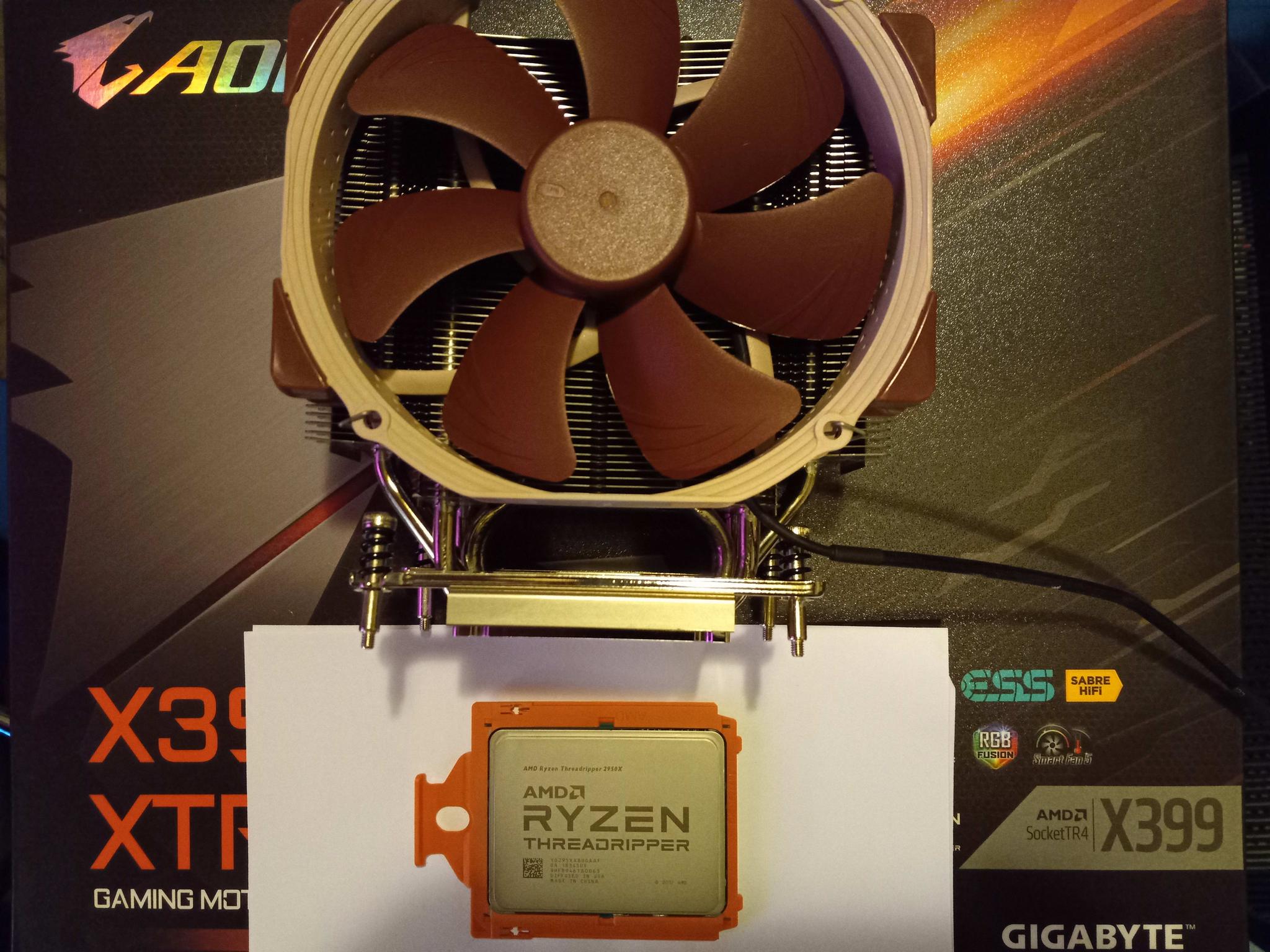 Threadripper 2950x with  Noctua NH-U14S