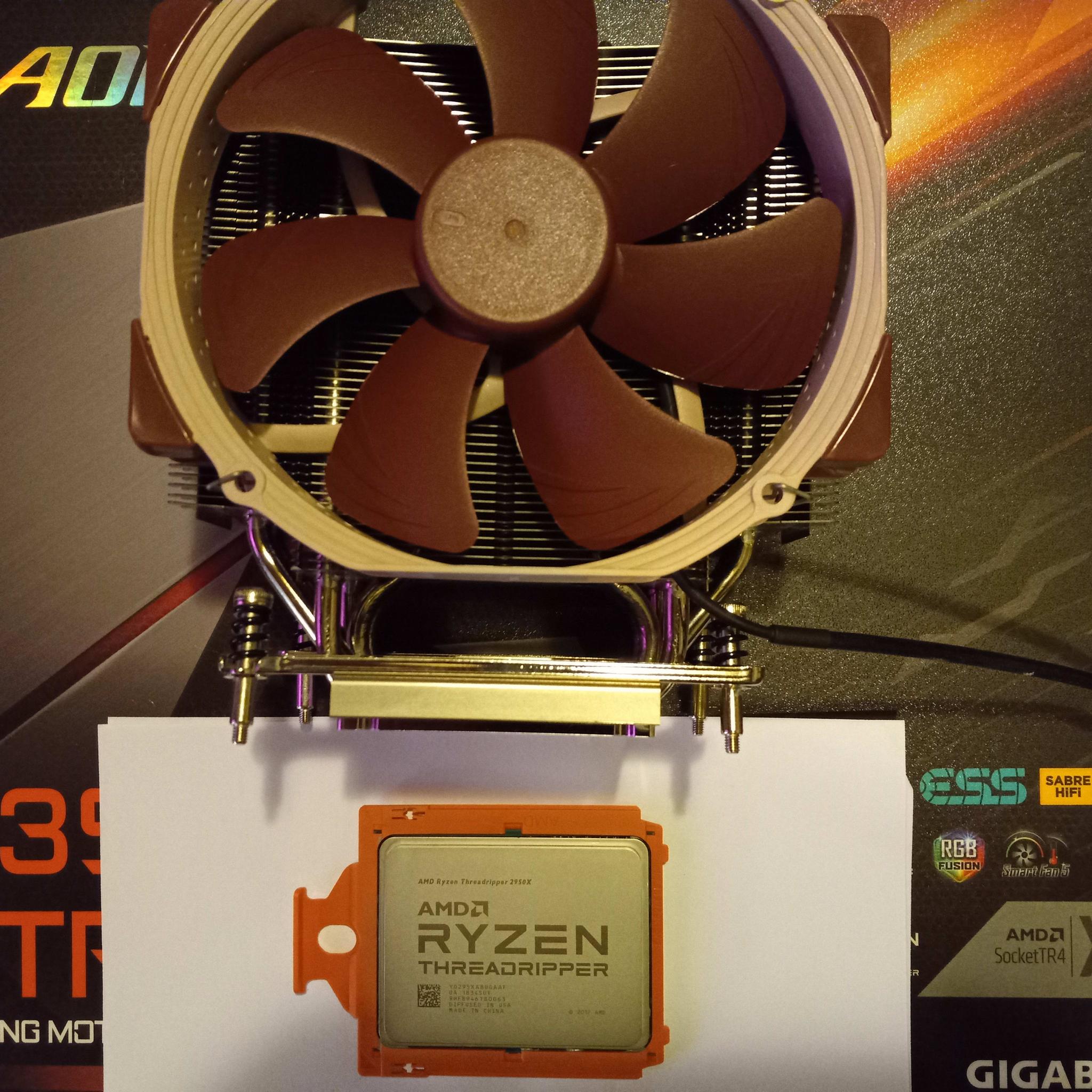 Threadripper 2950x with  Noctua NH-U14S