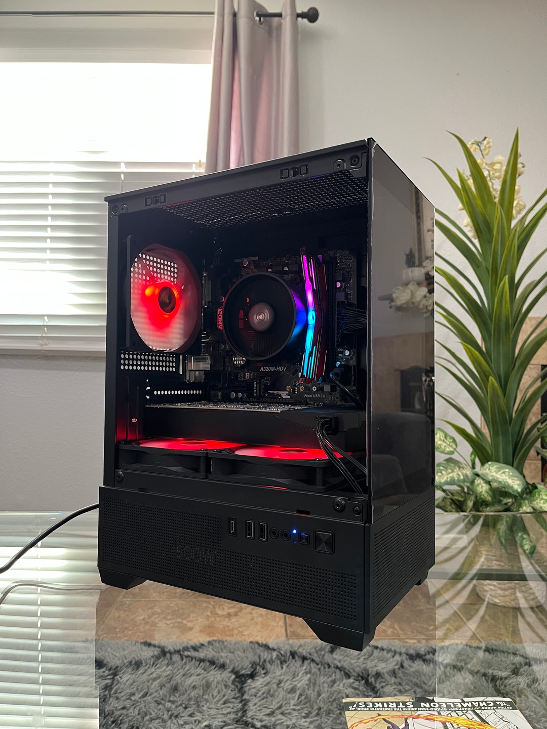 ゲーミングPC Ryzen5 2600 GTX1060 SSD256GB 8GB GTX 1060 6GB, Ryzen 5 2600, 8GB RAM | Black RGB Gaming Computer/PC