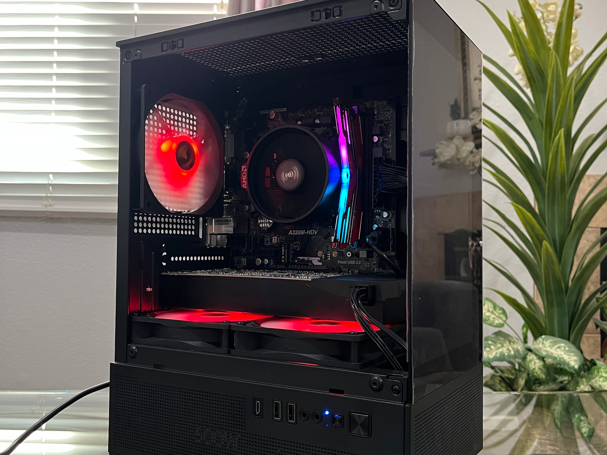 ゲーミングPC Ryzen5 2600 GTX1060 SSD256GB 8GB GTX 1060 6GB, Ryzen 5 2600, 8GB RAM | Black RGB Gaming Computer/PC
