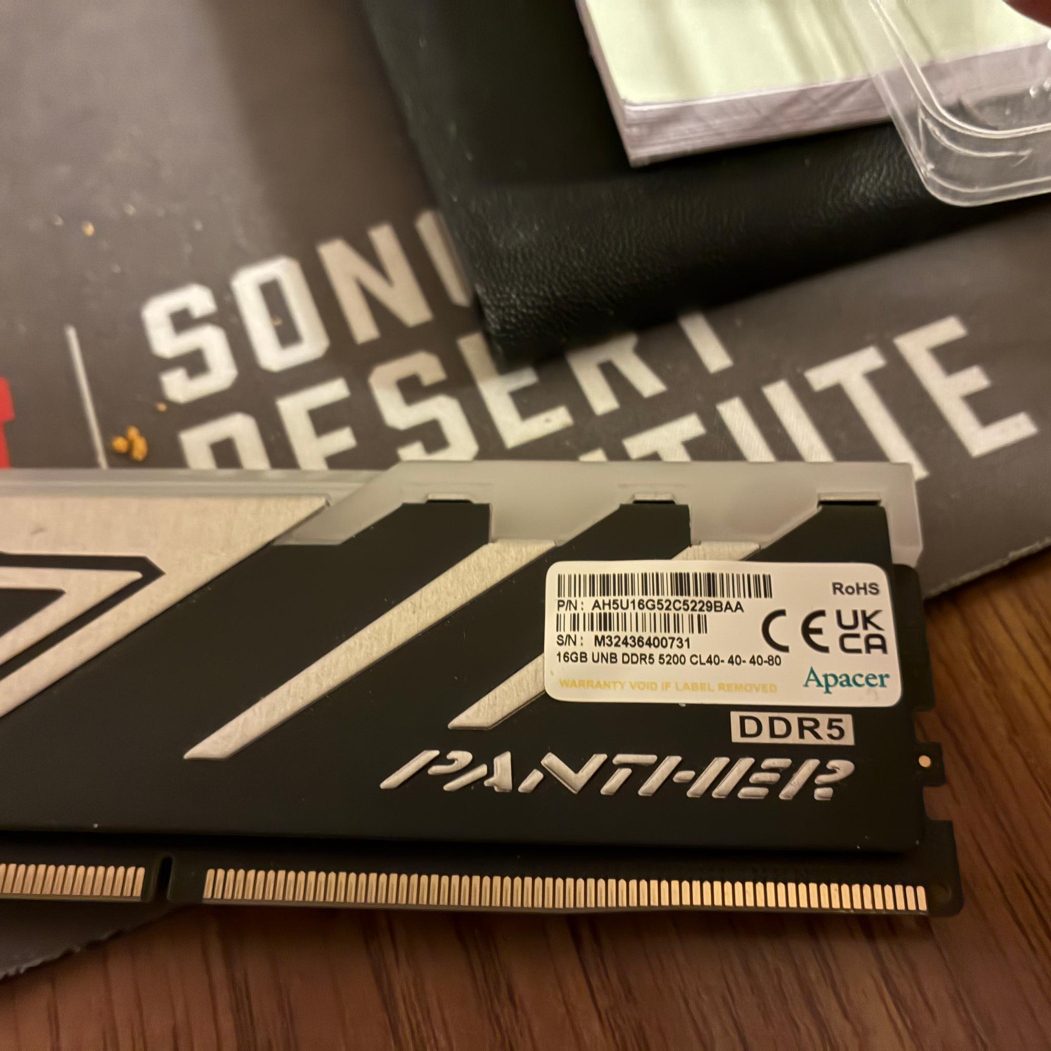 Apacer PANTHER RGB DDR5 Gaming Memory