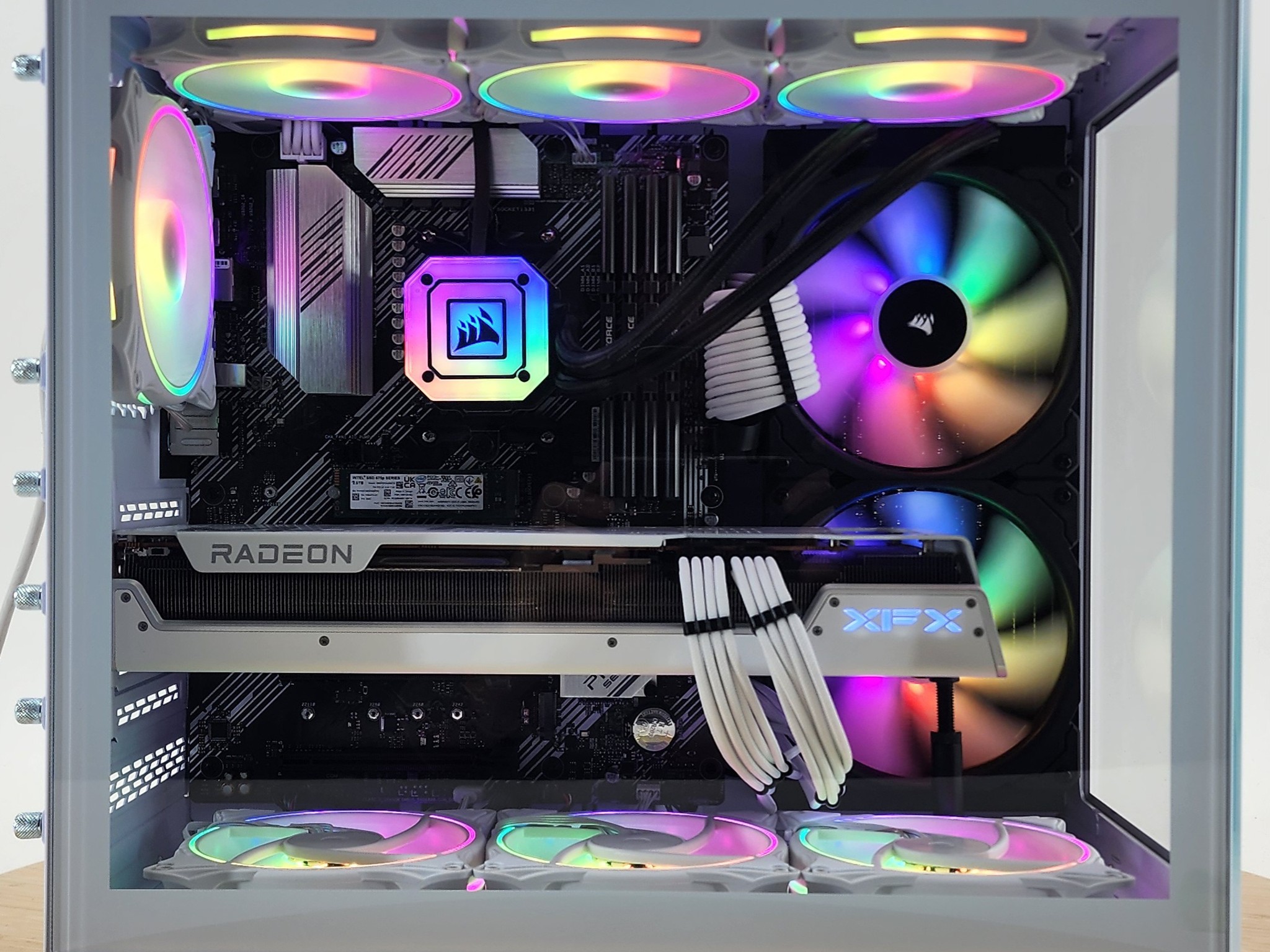 Gaming PC Ryzen 7 5700X3D 32GB RAM 2TB SSD RX 7900 XT 20GB Windows 11 Computer