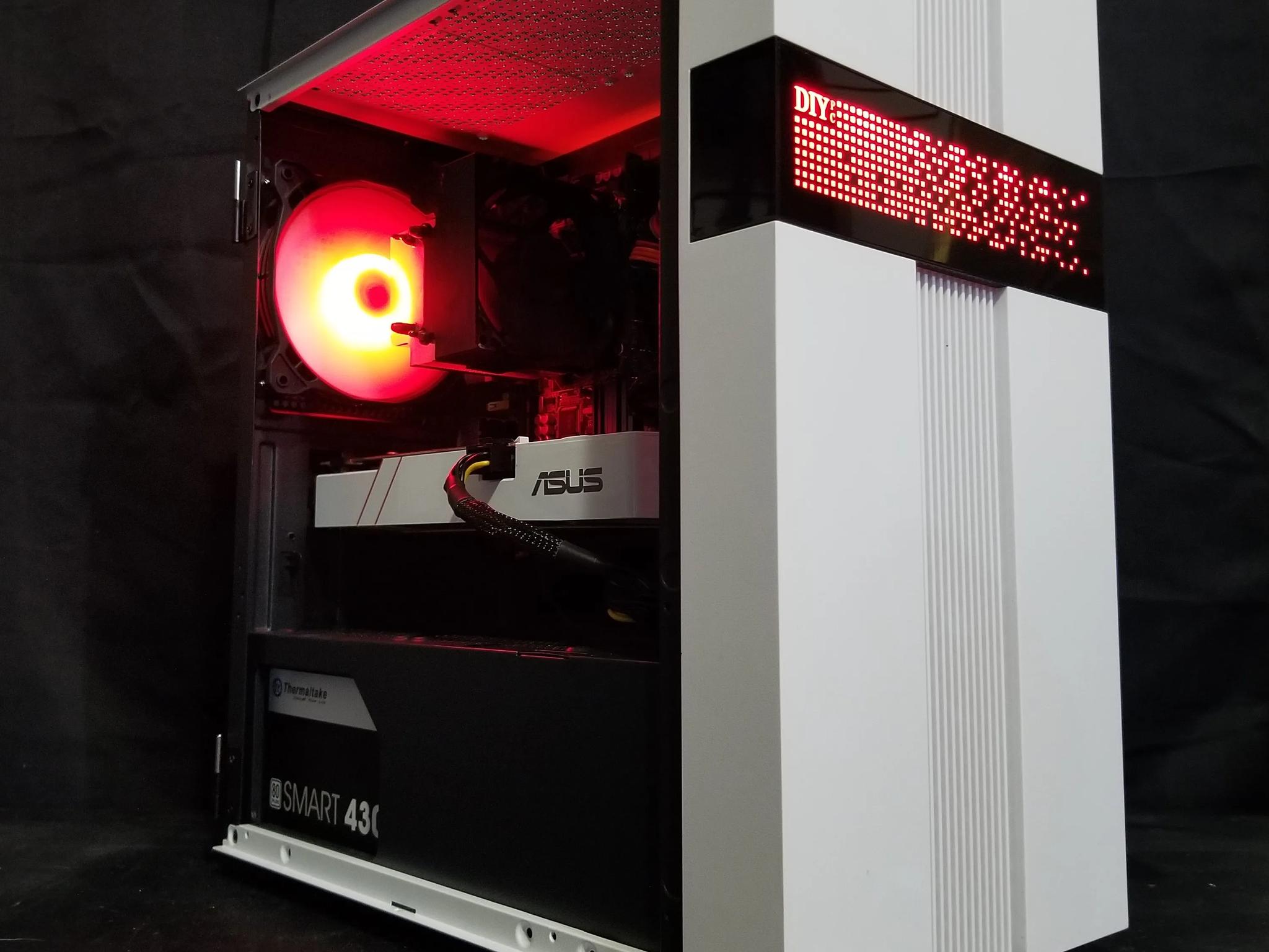 custom built white/black gaming pc