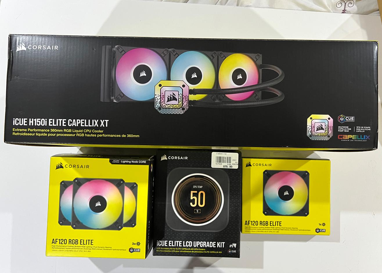 Corsair iCUE H150i Elite LCD XT Liquid CPU Cooler plus