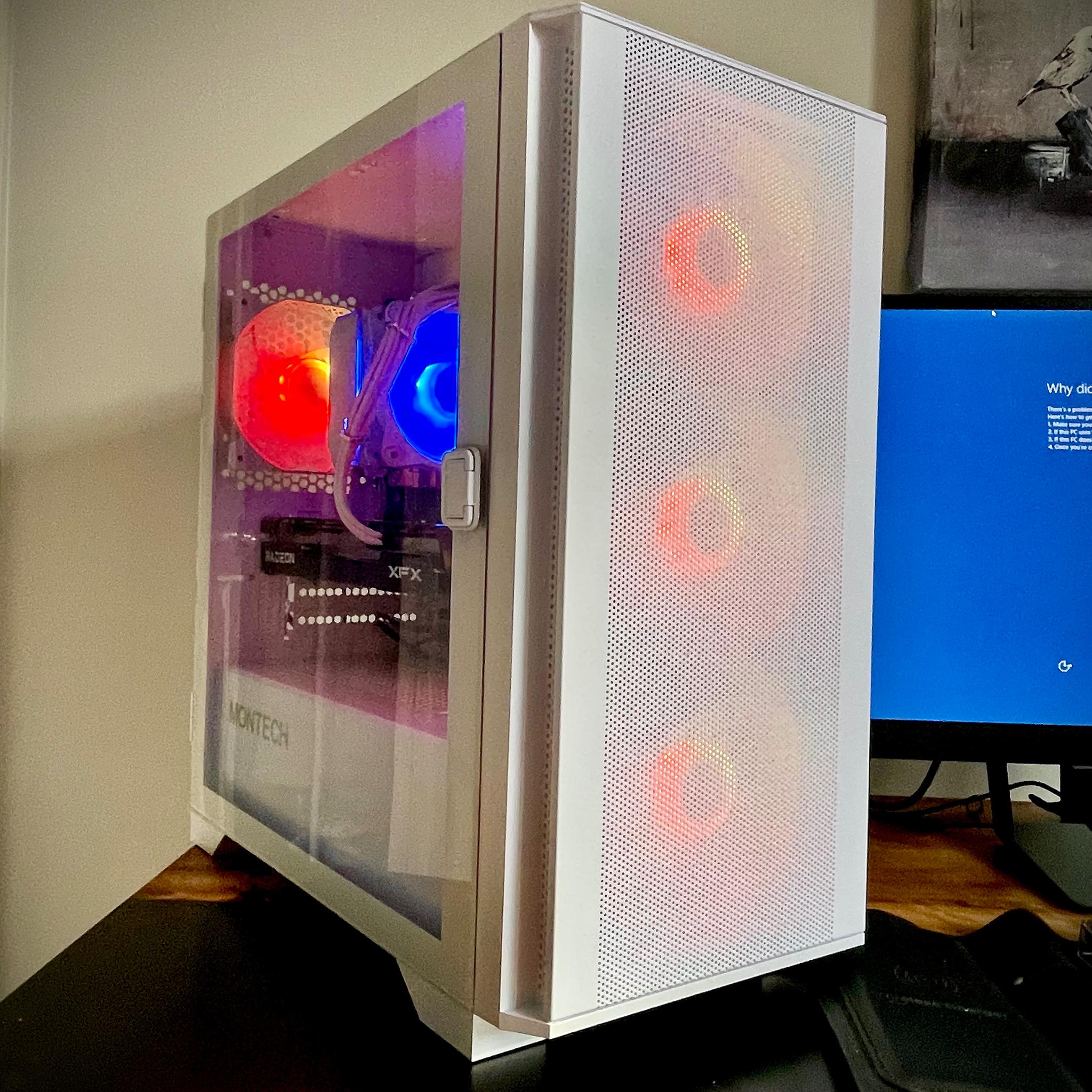 🥶 ALL WHITE 1080p Streaming/Gaming PC | RX 6600, Ryzen 5 3600, 1TB SSD 🥶